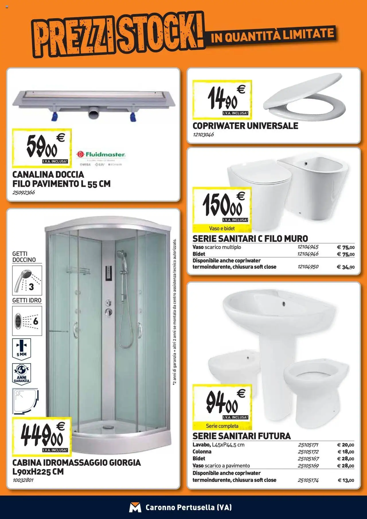 Volantino TECNOMAT del 24.09.2025 | Pagina: 3 | Prodotti: Pavimento, Doccia, Vaso