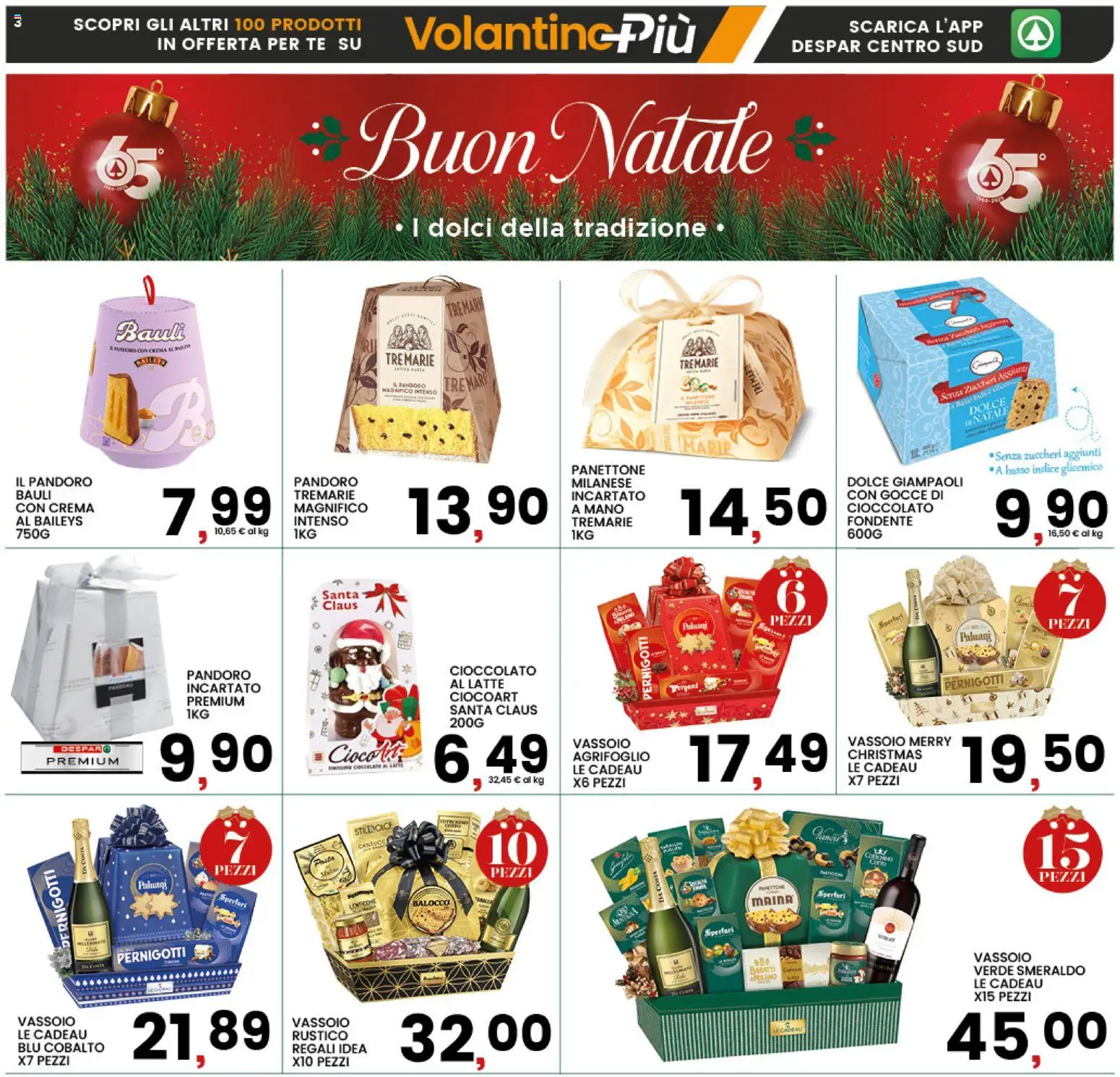 Volantino Interspar del 11.12.2025 | Pagina: 3 | Prodotti: Cioccolato, Tè, Latte, Panettone