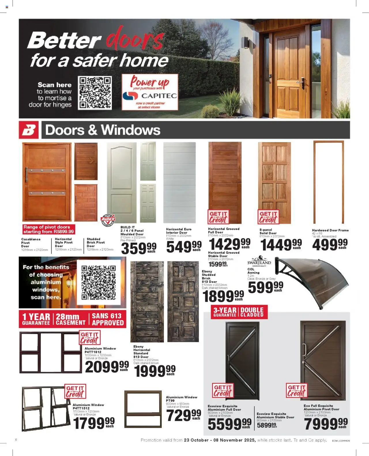 New Build It catalogue – valid from 23.10.2025 | Page: 6 | Products: Frame, Hardwood door, Stable door, Door frame