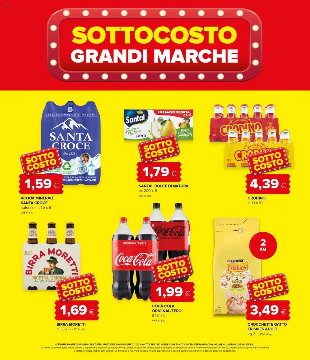 Volantino Oasi del 11.09.2025 | Pagina: 7 | Prodotti: Acqua, Crocchette, Pera, Coca Cola