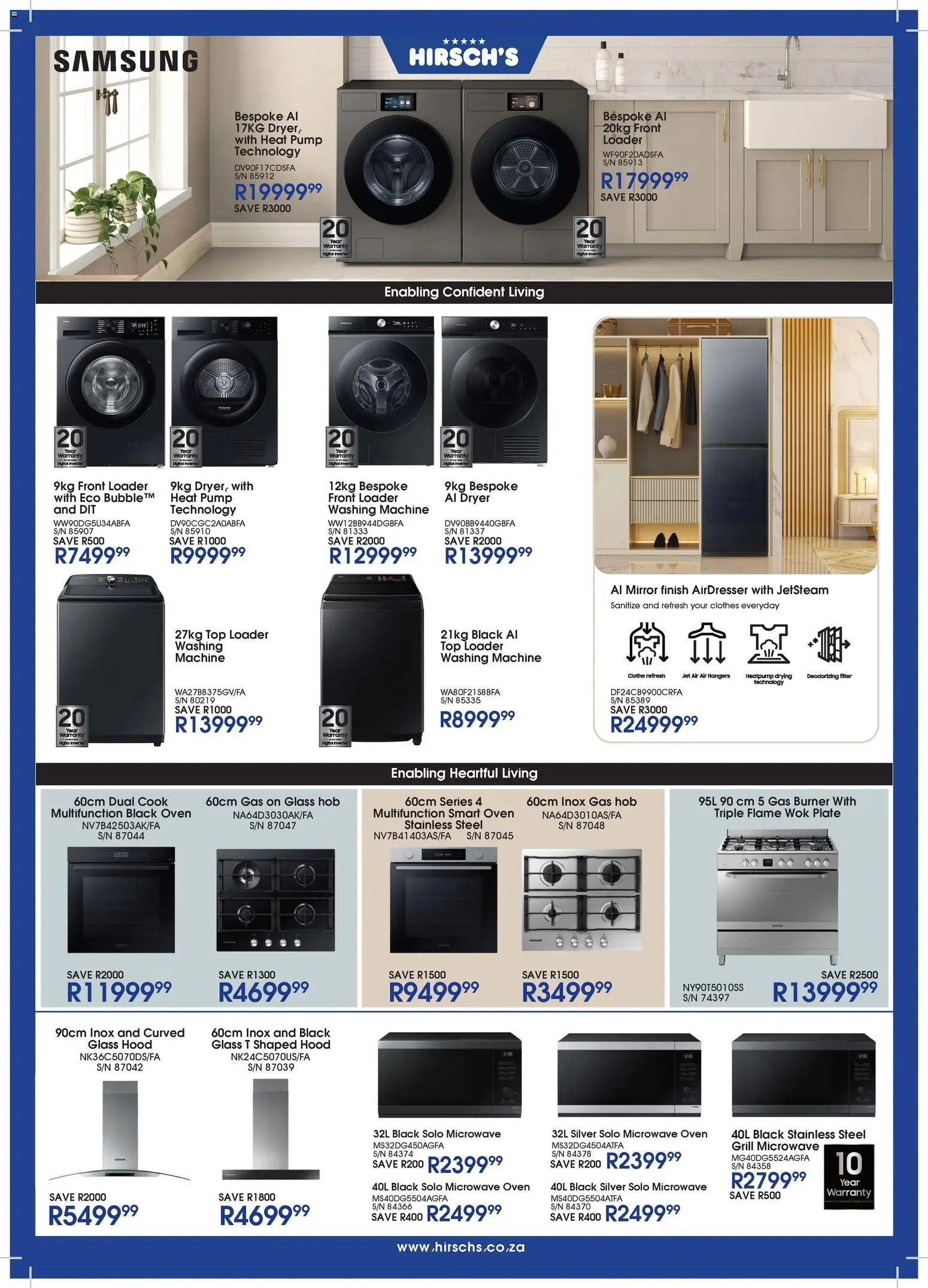 New Hirsch's catalogue – valid from 17.02.2026 | Page: 3 | Products: Oven, Hob, Plate, Grill