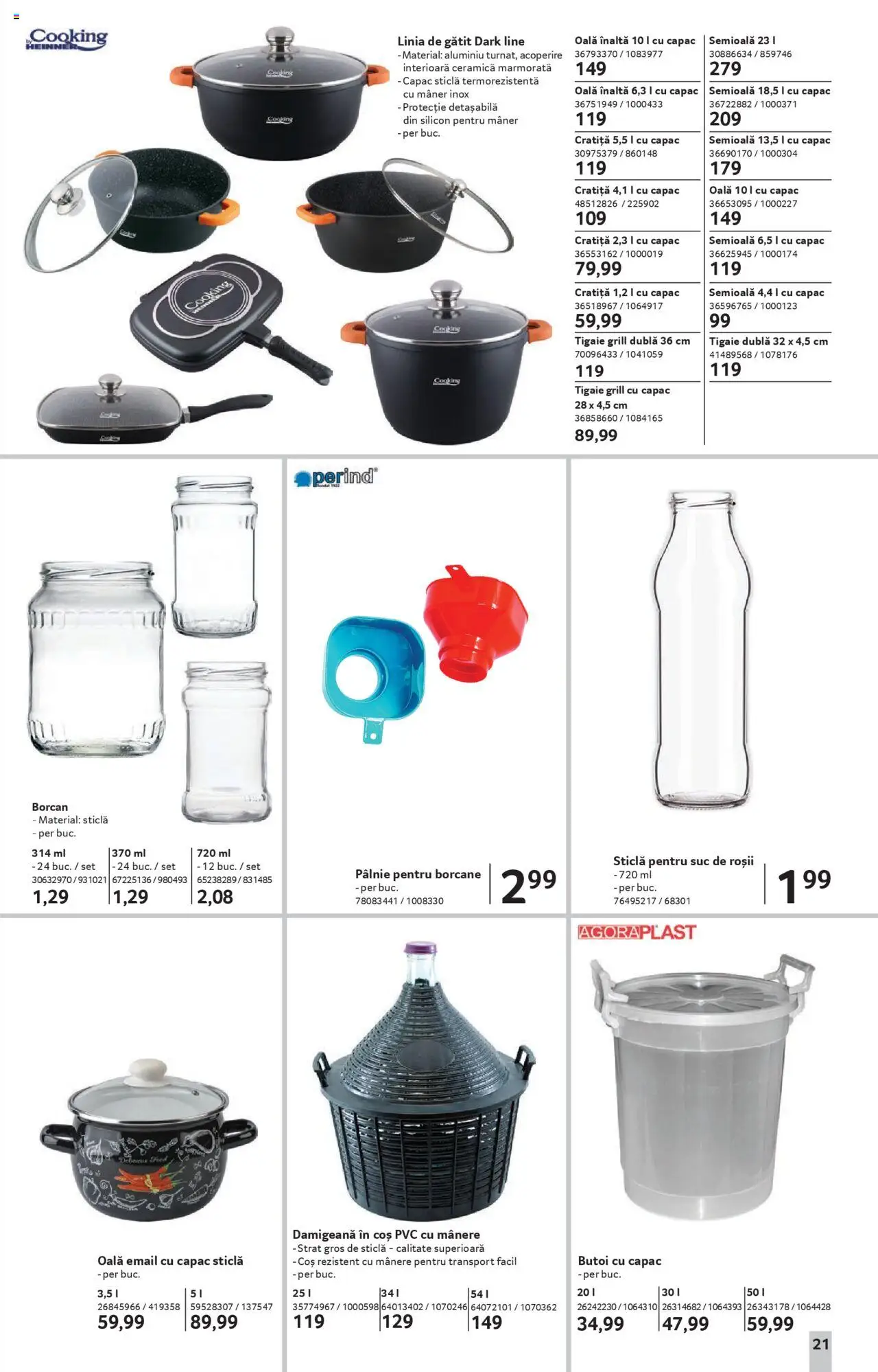 Catalog Selgros - Magazine Mici – valabil de la 22.08.2025 | Pagină: 21 | Produse: Tigaie, Oală, Coș, Roșii
