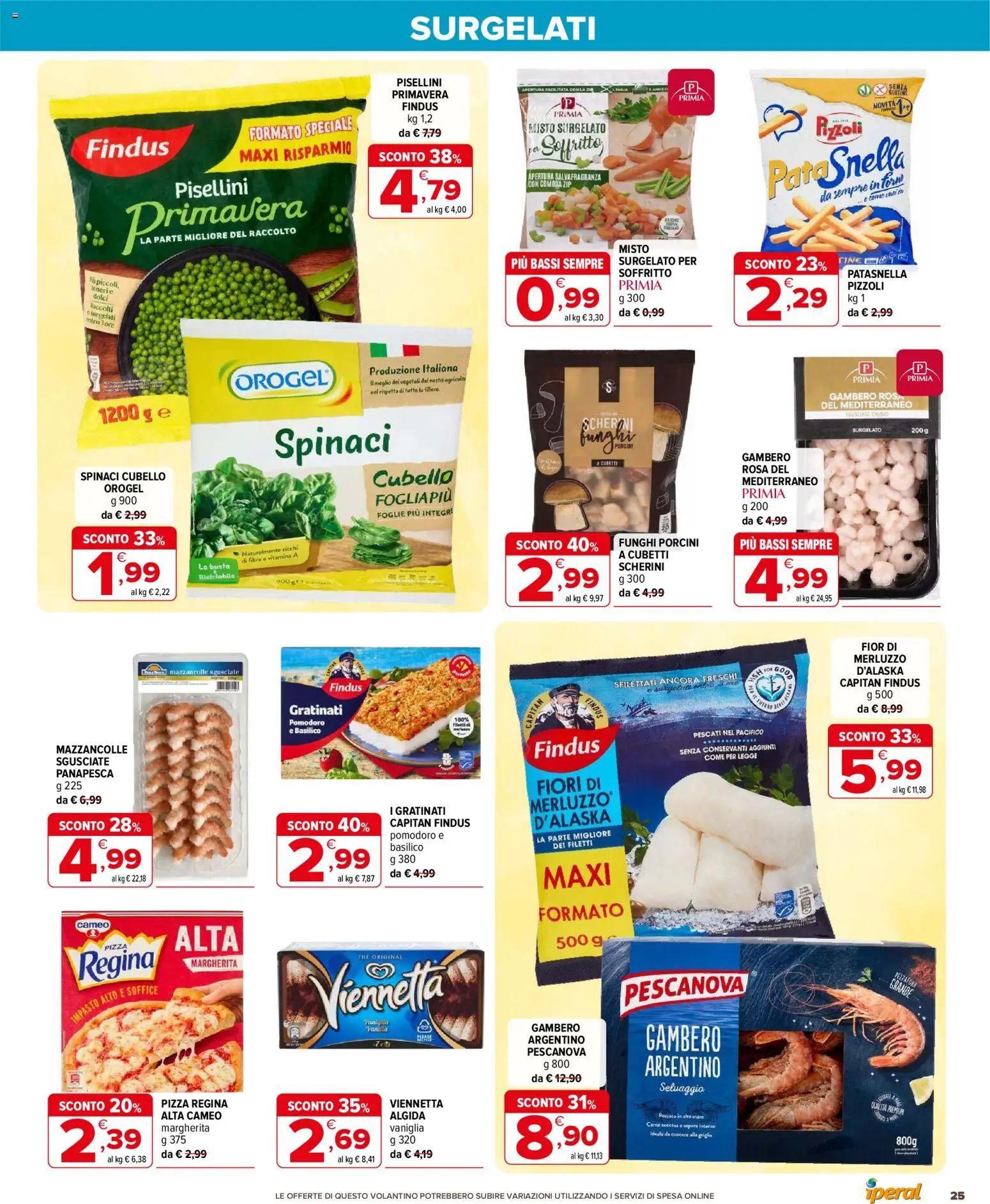 Volantino Iperal del 11.12.2025 | Pagina: 25 | Prodotti: Merluzzo, Mazzancolle, Basilico, Griglia