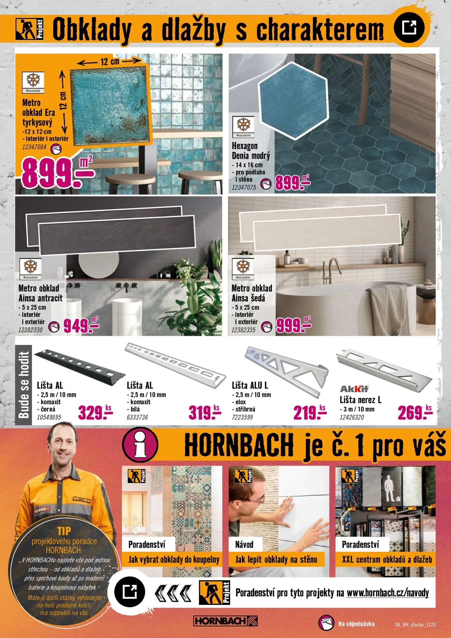 HORNBACH leták - Obklady a dlažby od 19.11.2025 | Strana: 4 | Produkty: Baterie