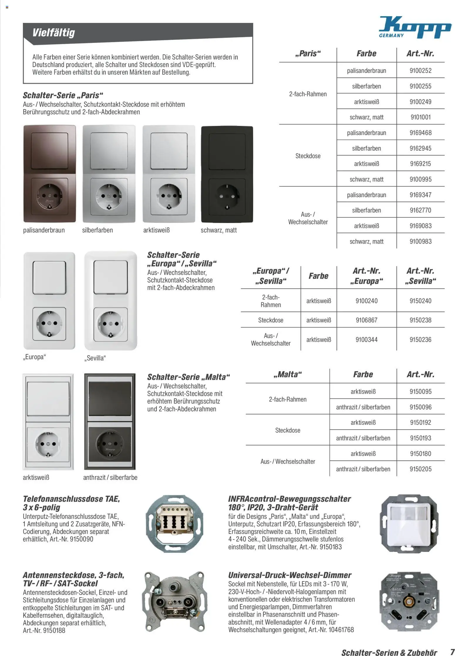 Toom Baumarkt Elektro-Installation 2026 – gültig ab 14.03.2026 | Seite: 7 | Produkte: Steckdose