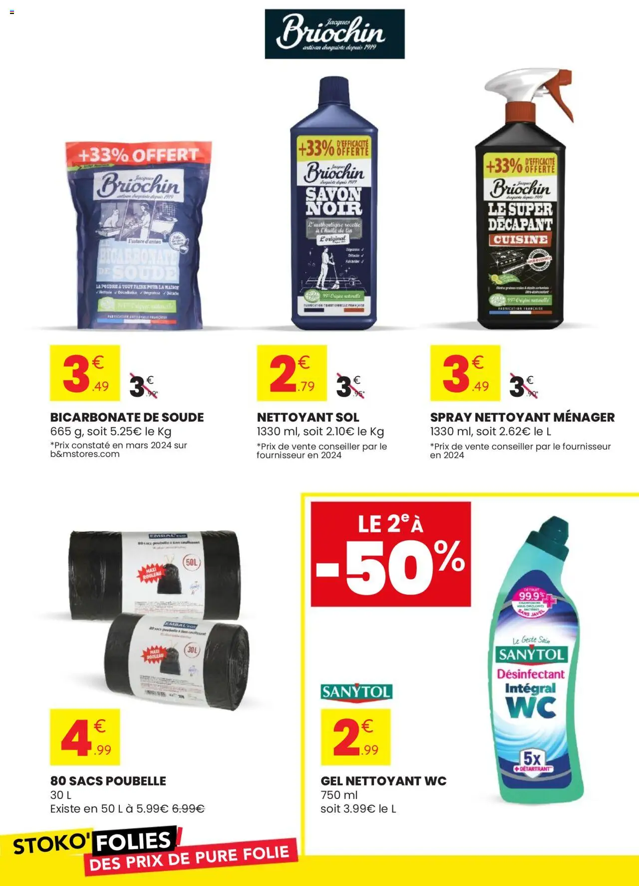  | Page: 10 | Produits: Poubelle, Poudre, Savon, Sacs poubelle
