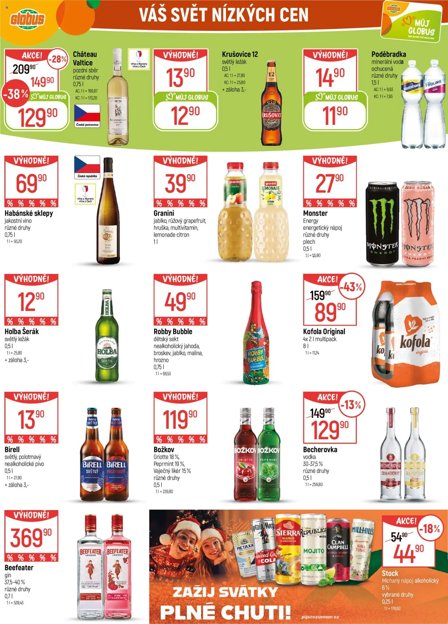 Globus leták - Praha Zličín od 17.12.2025 | Strana: 33 | Produkty: Pivo, Plech, Šerák, Granini