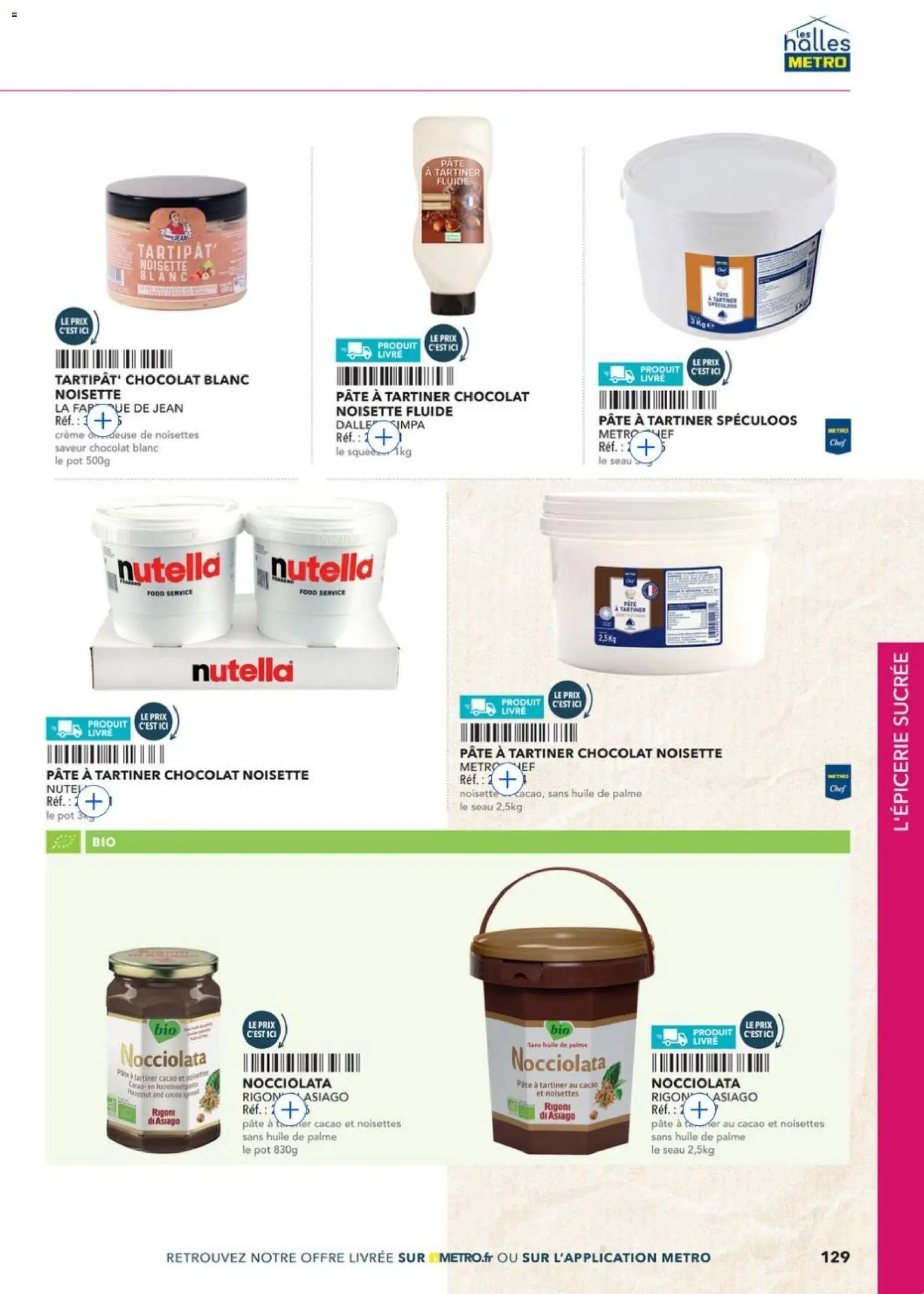 {H1} | Page: 129 | Produits: Noisette, Noisettes, Livre, Crème