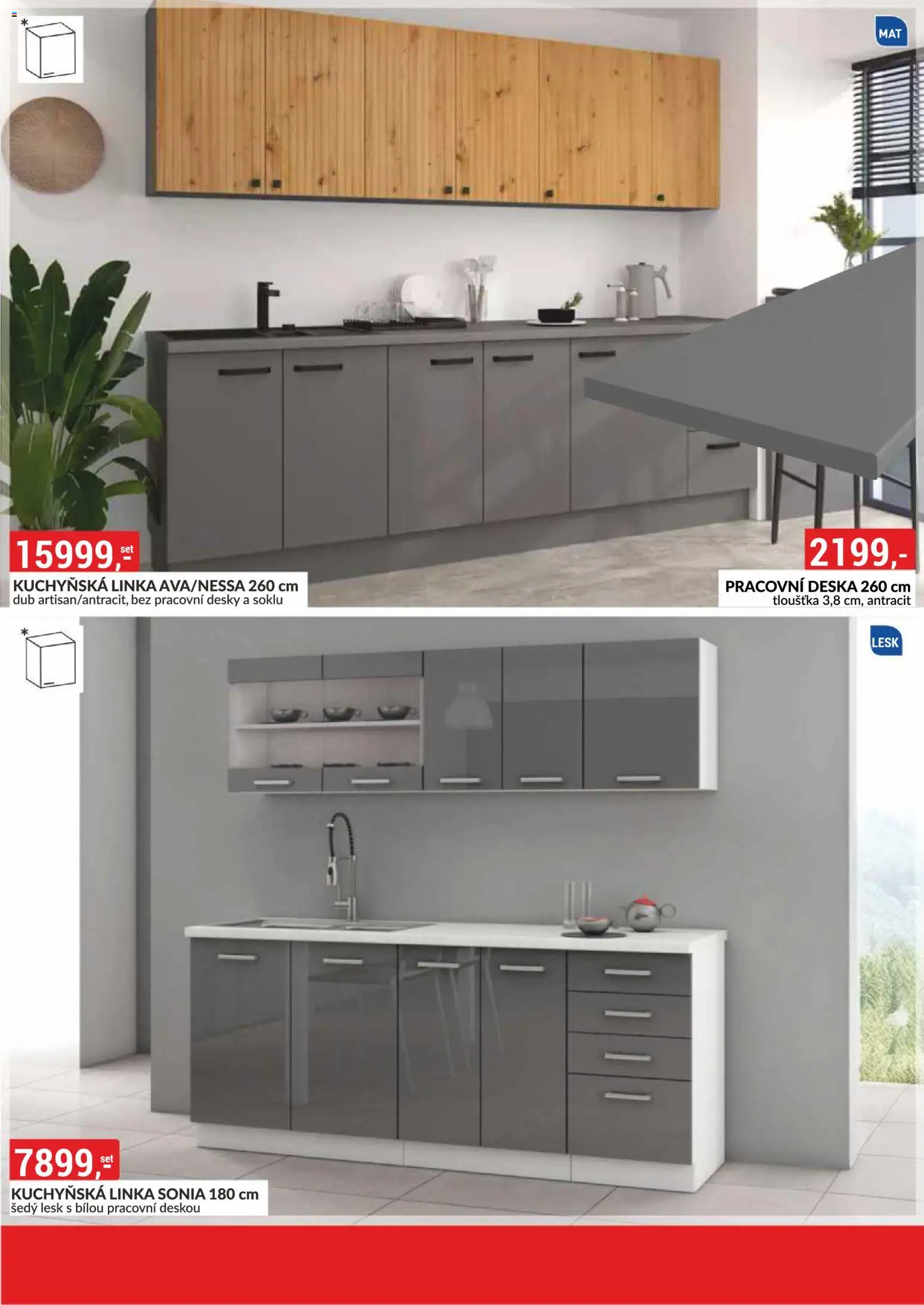 BAUMAX leták - Zařiďte si bydlení podle sebe od 01.03.2026 | Strana: 75 | Produkty: Kuchyňská linka, Pracovní deska, Desky