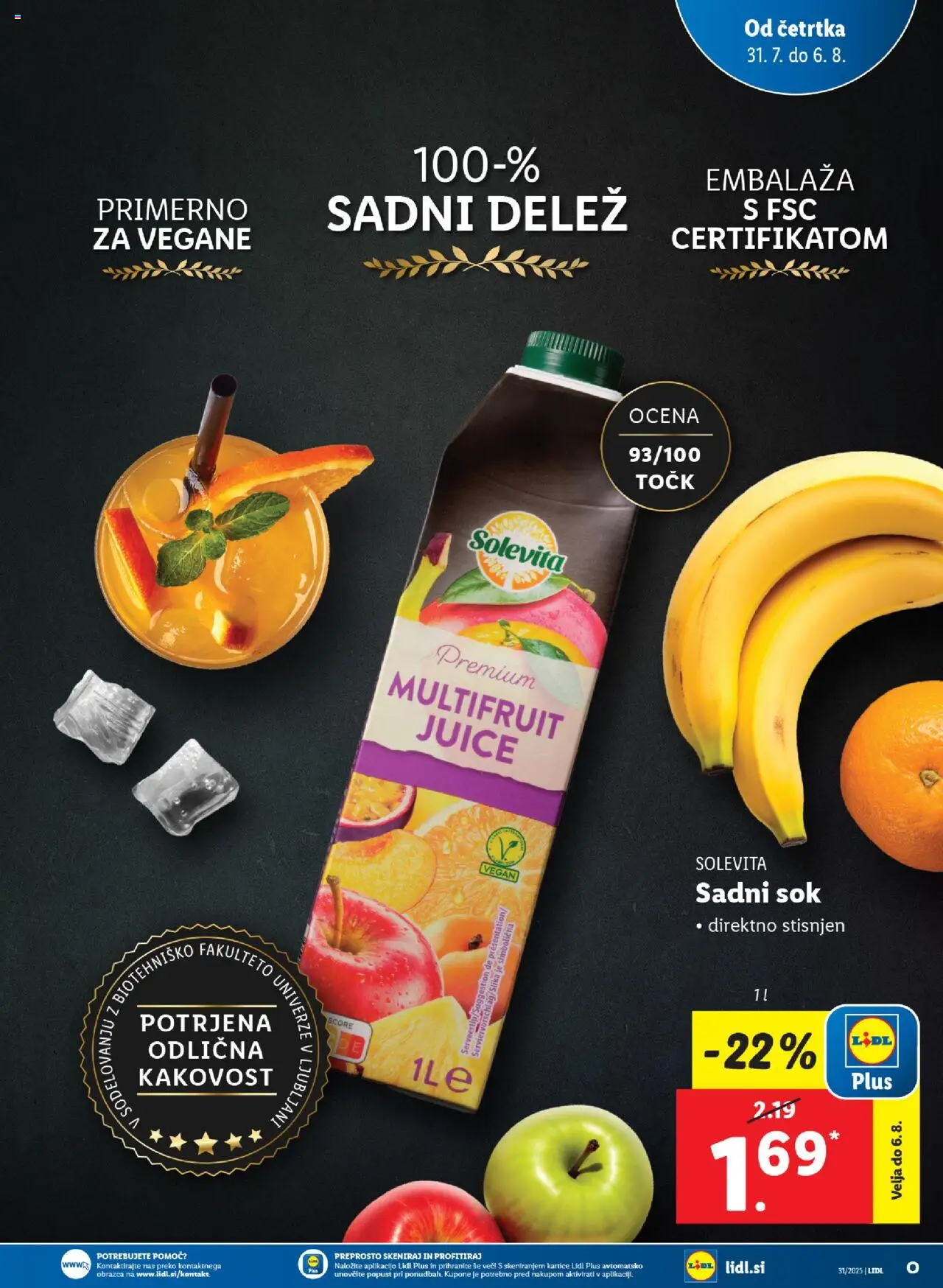 Lidl katalog │ velja od 31.07.2025 | Stran: 11 | Izdelki: Sok