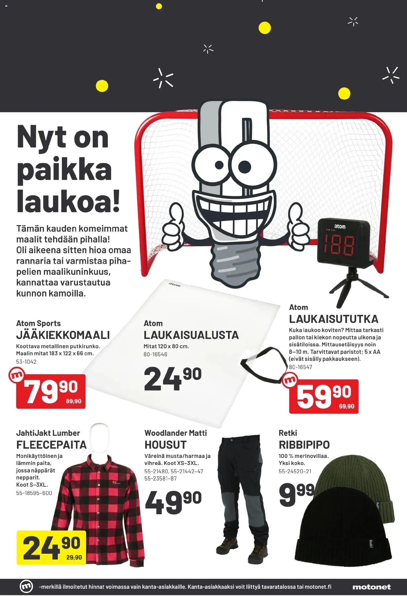Motonet - Black Friday – voimassa 12.11.2025 alkaen | Sivu: 3 | Tuotteet: Jääkiekkomaali, Paristot, Housut