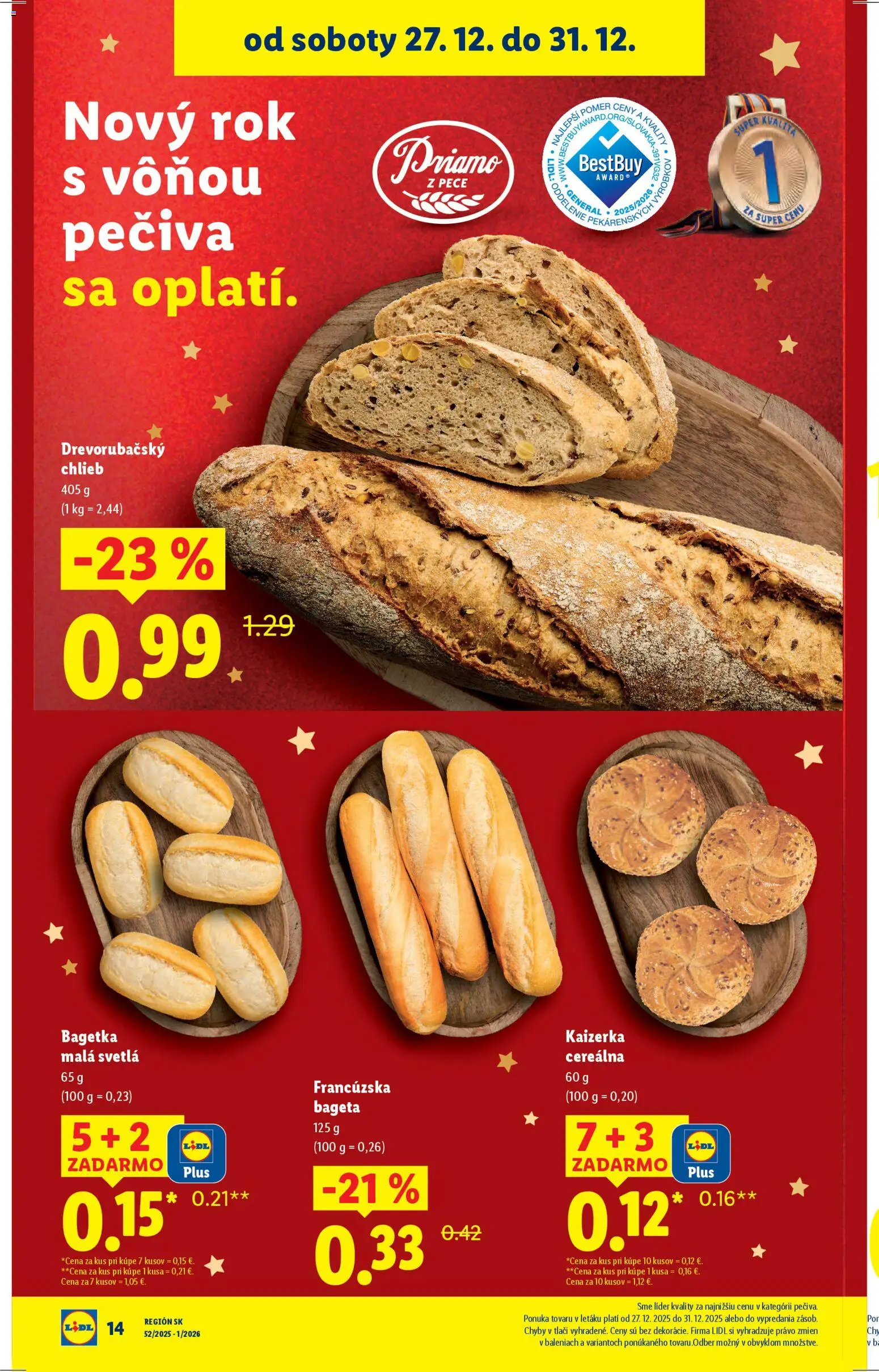 Nové Lidl akcie – leták je platný od 27.12.2025 | Strana: 18 | Produkty: Chlieb, Svetlá