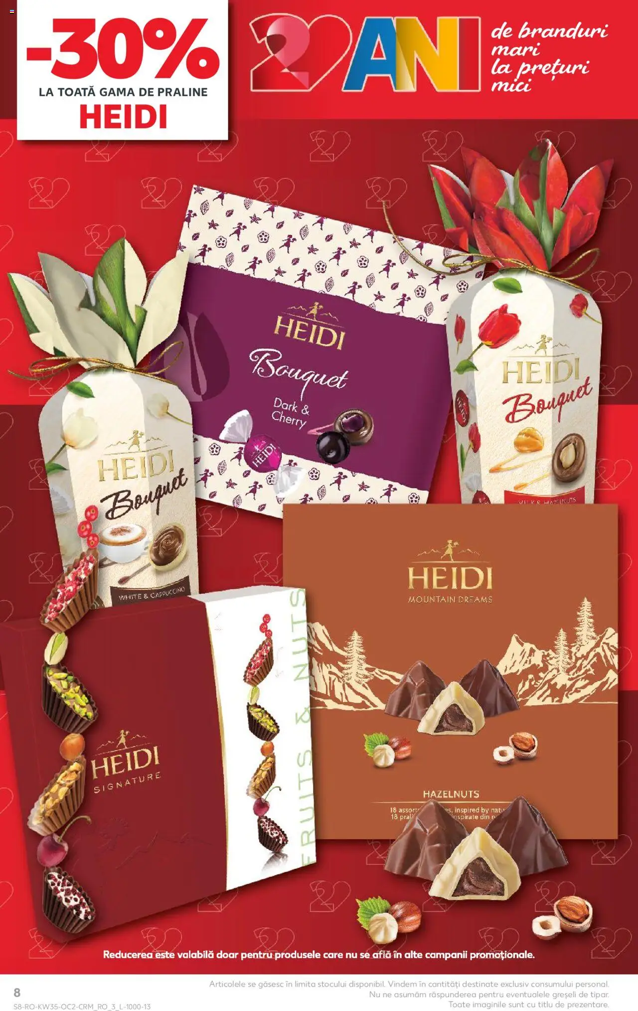 Kaufland RO akciós ujság - amely érvényes a következő dátumtól: 27.08.2025 | Oldal: 8 | Termékek: Cappuccino, Praliné