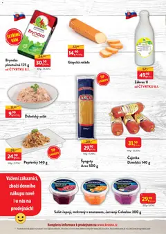 Náhled letáku MP Krásno leták od 05.01.2026 | Strana: 2 | Produkty: Coleslaw, Salát, Špagety, Bryndza