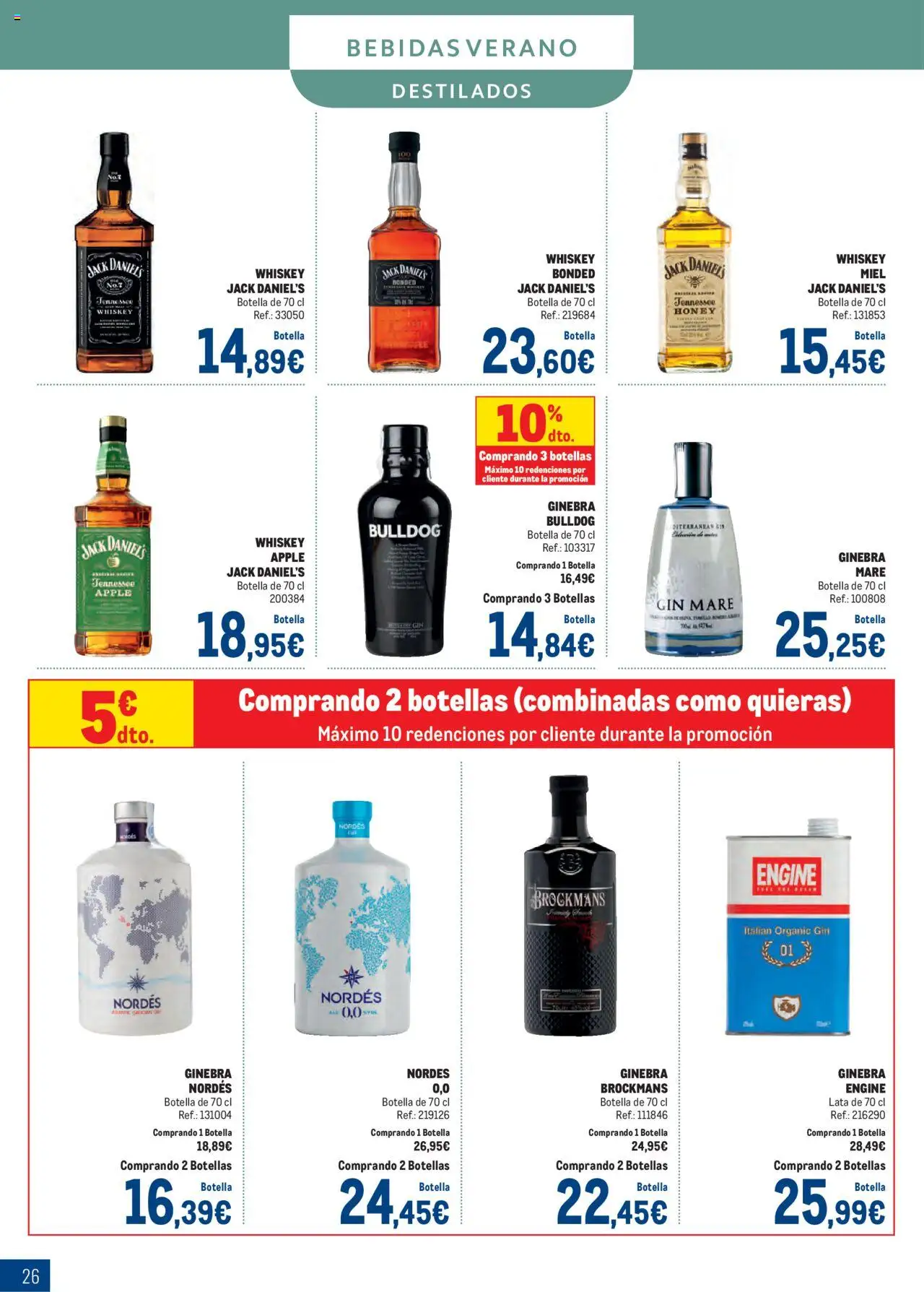 Makro - Bebidas Especial Verano Centro │ válido desde el 04.08.2025 | Página: 26 | Productos: Ψηφιακή κάμερα, Ginebra, Apple