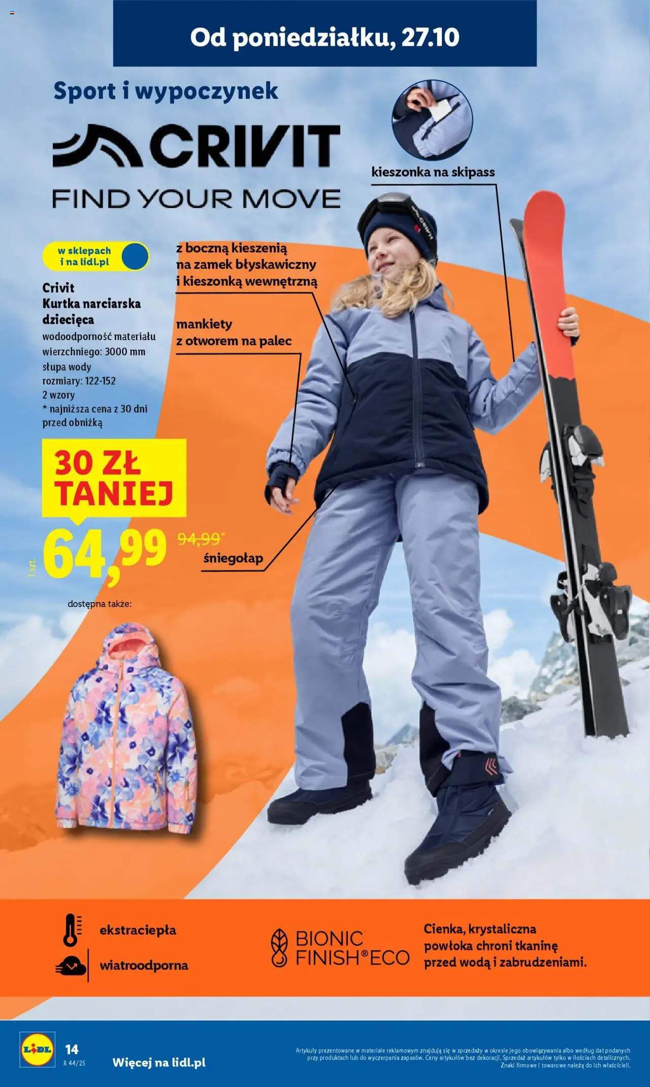 Lidl Katalog od 27.10.2025 | Strona: 18 | Produkty: Kurtka, Woda
