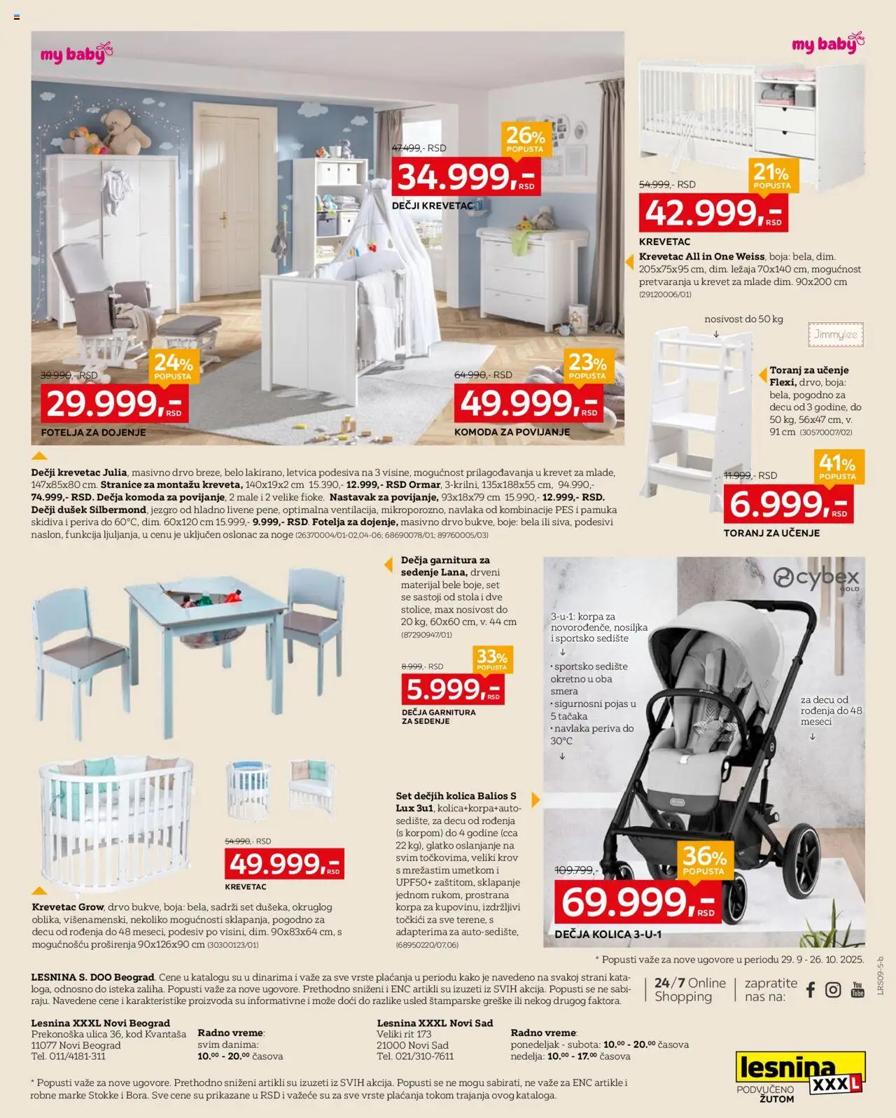 Lesnina XXXL katalog - važi od 29.09.2025 | Strana: 24 | Proizvode: Dušek, Komoda, Fotelja, Korpa