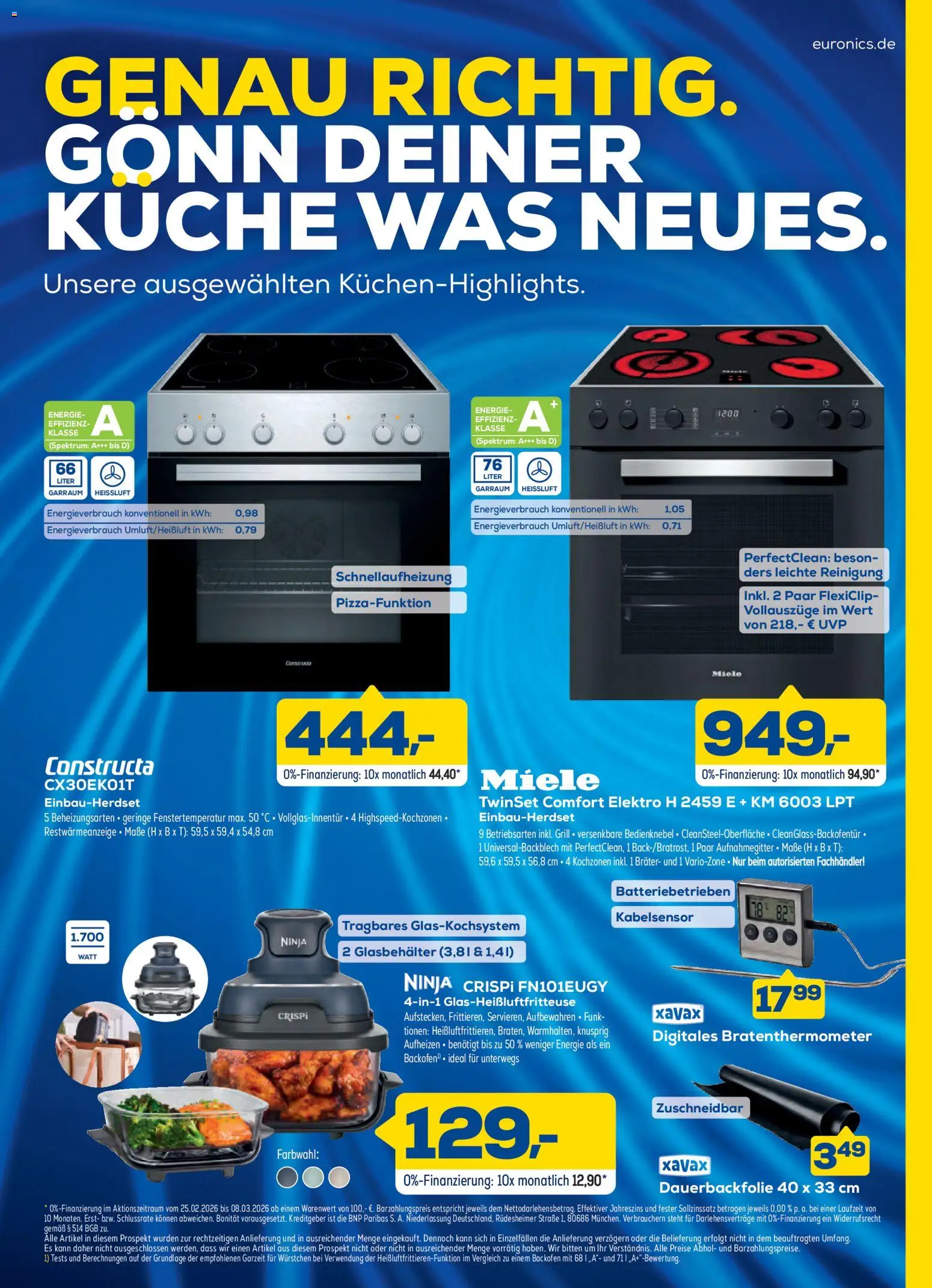 Euronics Prospekt 	 – gültig ab 25.02.2026 | Seite: 13 | Produkte: Miele, Grill, Küche, Backofen