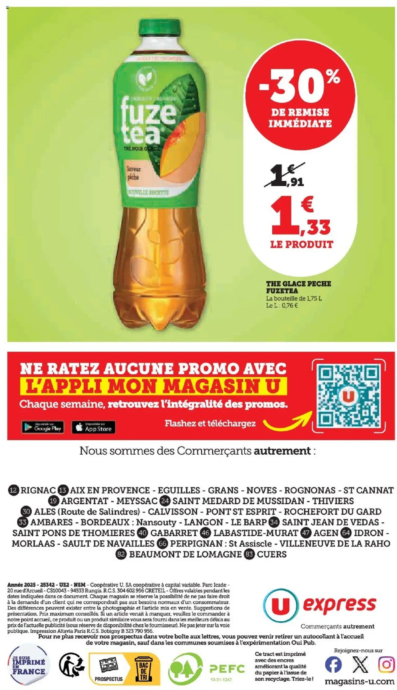  | Page: 12 | Produits: Pêche, Store, Thé glacé, Thé