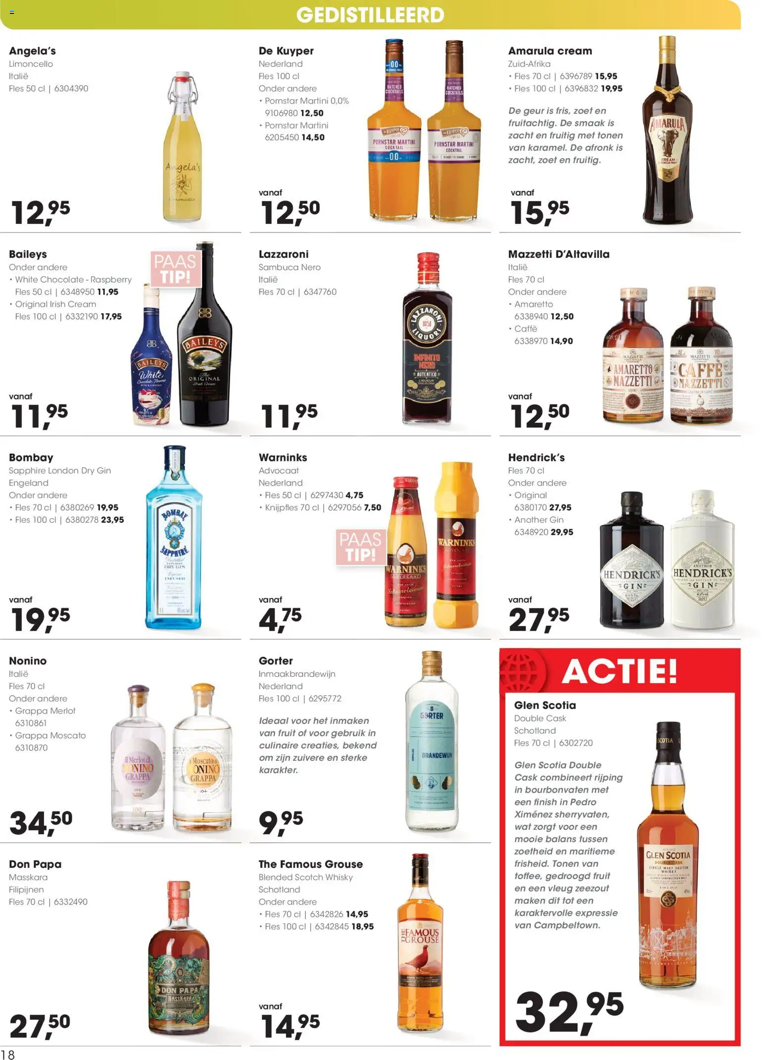 {H1} | Pagina: 18 | Producten: Gin, Fles, Zeezout, Fruit