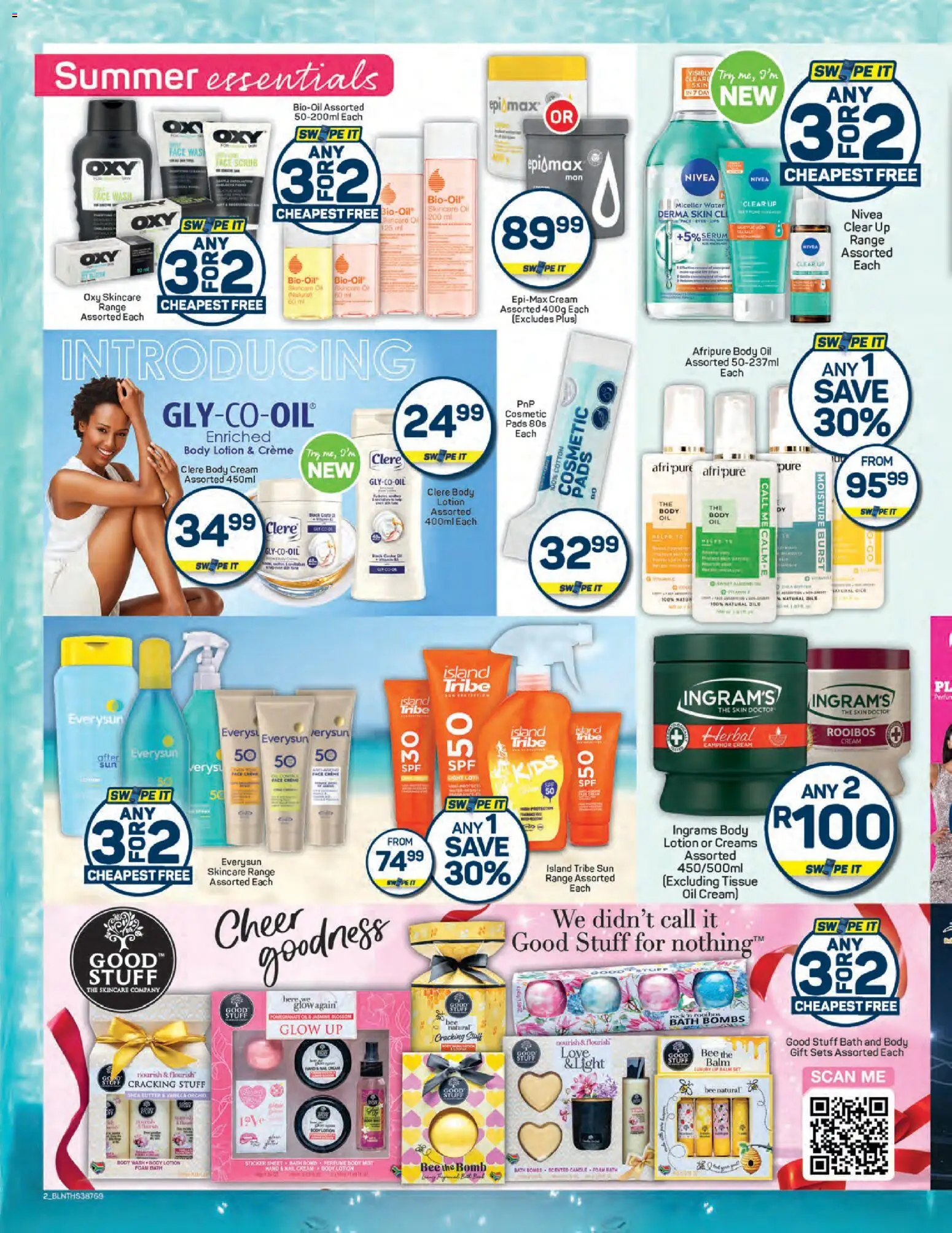 New Pick n Pay catalogue – valid from 24.10.2025 | Page: 2 | Products: Water, Foam, Body wash, Scrub