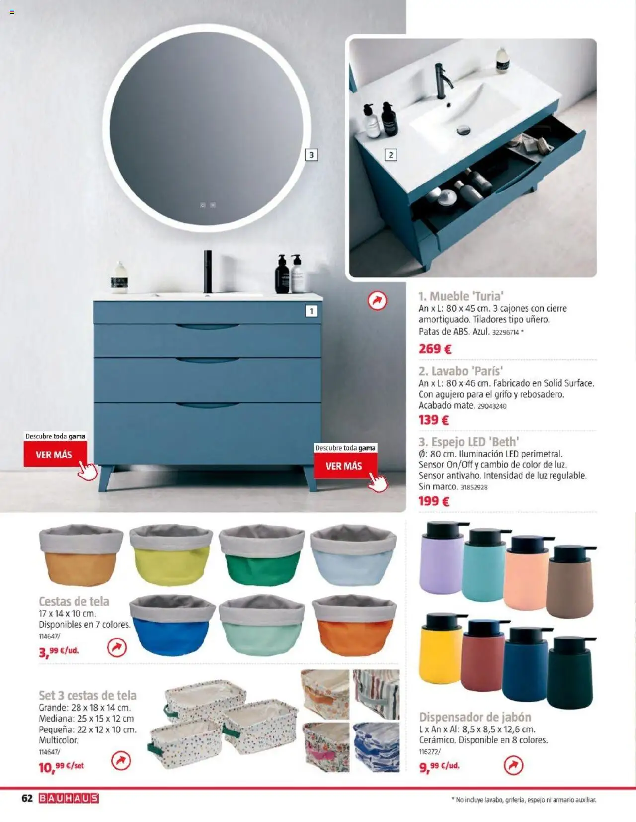 Bauhaus folleto │ válido desde el 05.08.2025 | Página: 62 | Productos: Jabón, Dispensador, Galette de chaise, Armario