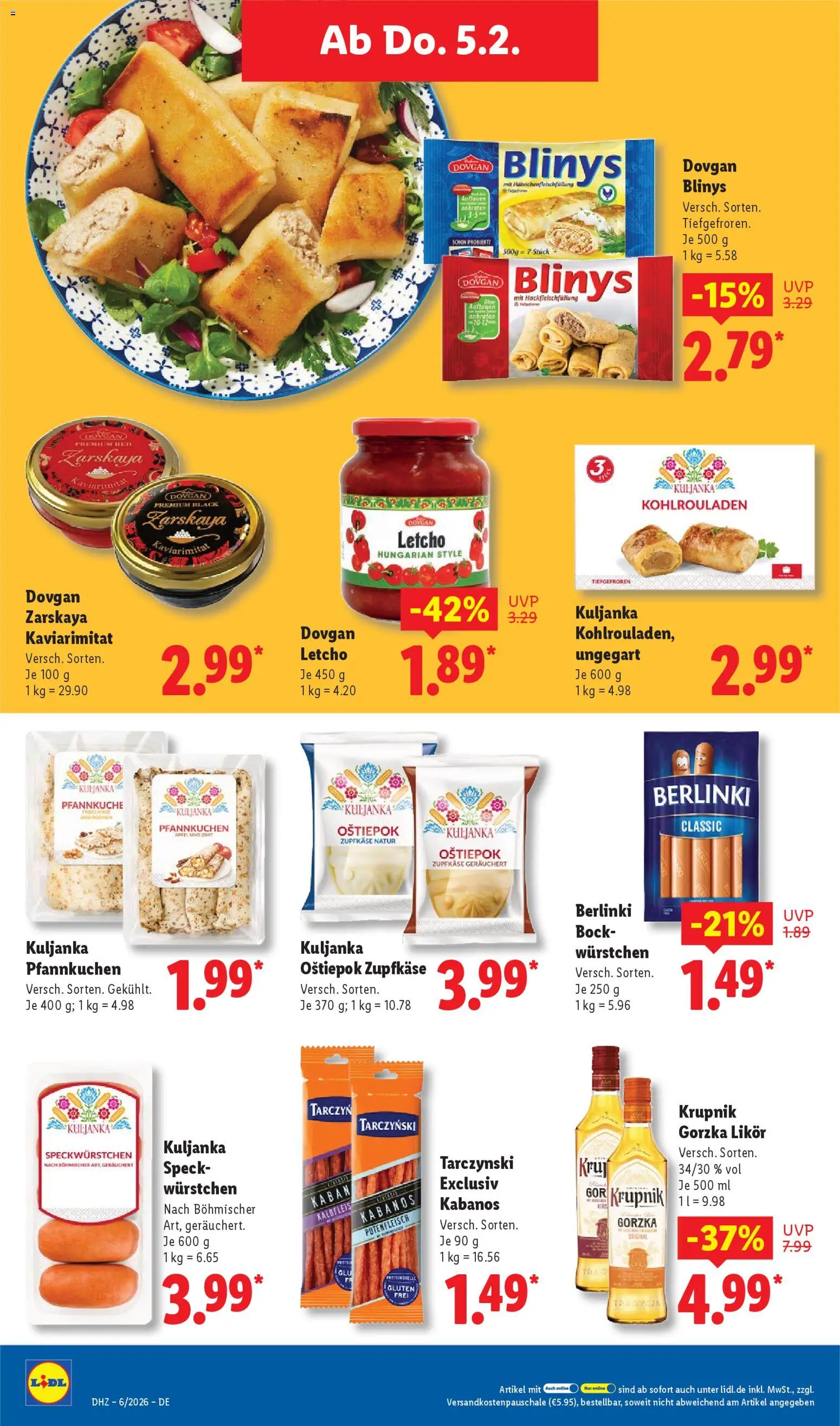 Lidl Prospekt Zossen – gültig ab 02.02.2026 | Seite: 54 | Produkte: Likör, Äpfel, Pfannkuchen
