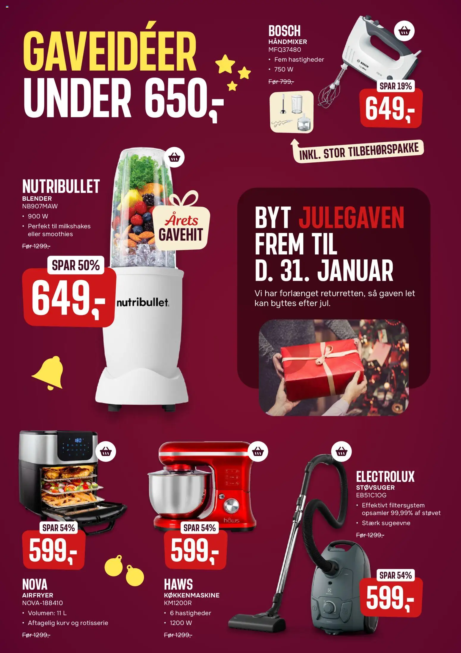 Skousen tilbudsavis – gyldig fra 01.12.2025 | Side: 12 | Produkter: Kurv, Støvsuger