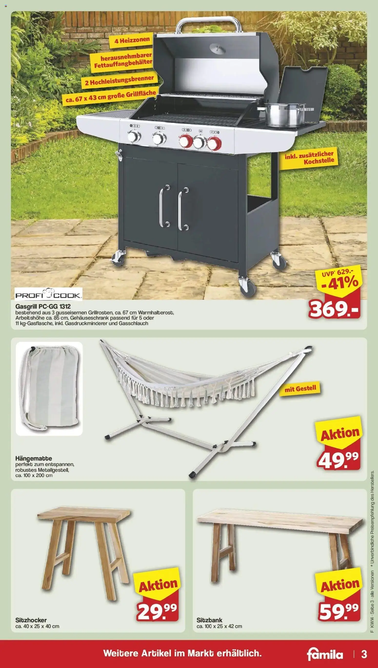 Famila Nordwest Einleger – gültig ab 30.03.2026 | Seite: 3 | Produkte: Sitzbank