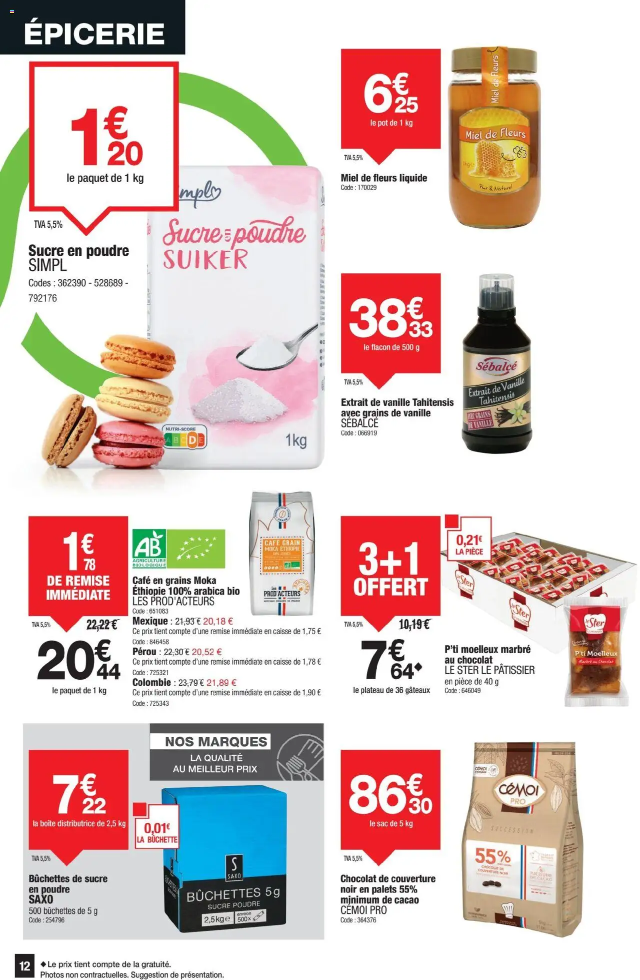  | Page: 12 | Produits: Sac, Plateau, Café en grains, Couverture