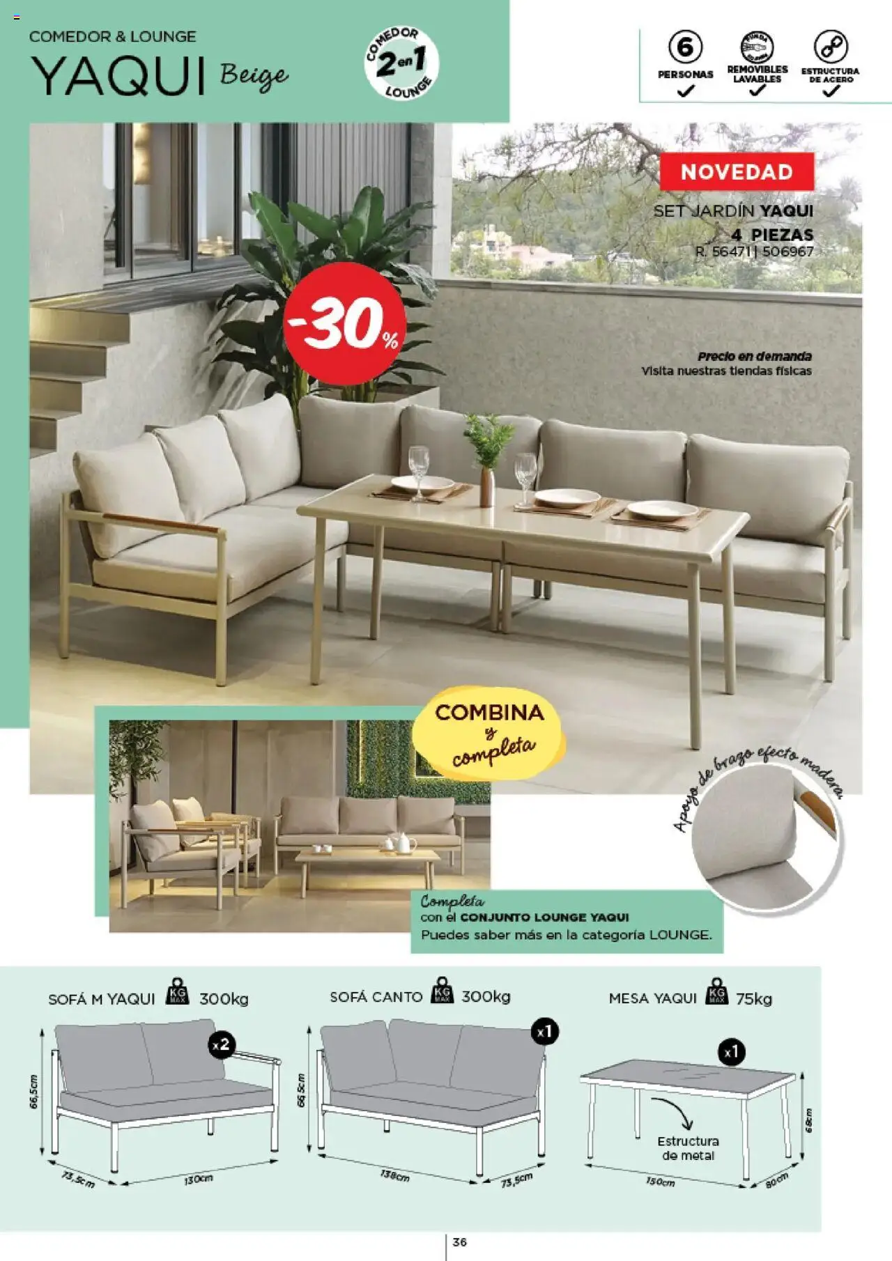 Espaço Casa - Catálogo AireLibre 2025 │ válido de 12.05.2025 | Página: 36 | Produtos: Sofá, Mesa