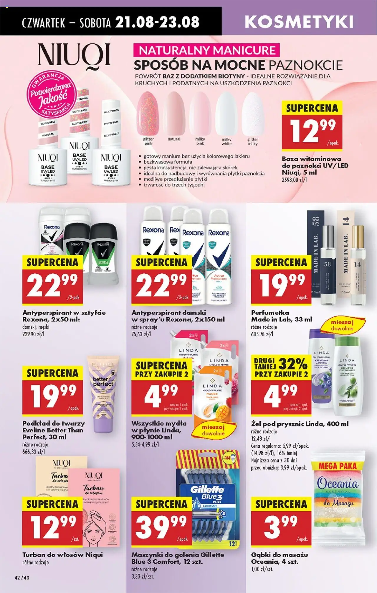 Biedronka gazetka - Oferta w tym tygodniu od 21.08.2025 | Strona: 52 | Produkty: Mango, Maszynki do golenia, Gąbka, Mydło
