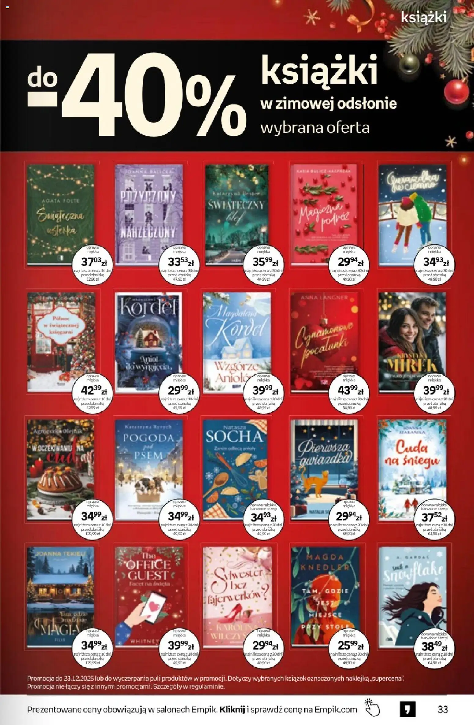 Empik promocje - Tom kultury Książki od 10.12.2025 | Strona: 33 | Produkty: Książki