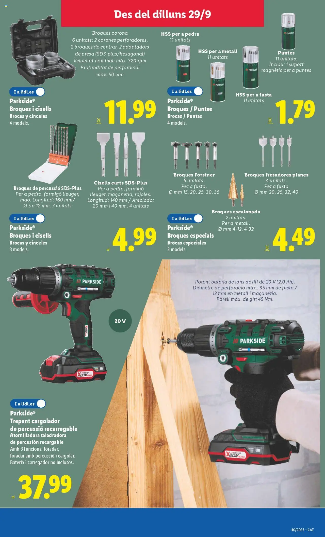 Lidl folleto de bazar │ válido desde el 29.09.2025 | Página: 7 | Productos: Batería