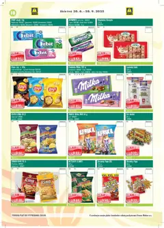 Čokoláda Milka 100 g, oriešková 168083 Oreo 168035 jahody 168081 milka 168079 Alpin milk 90g 168028 │ platný od 30.06.2025 | Strana: 10
