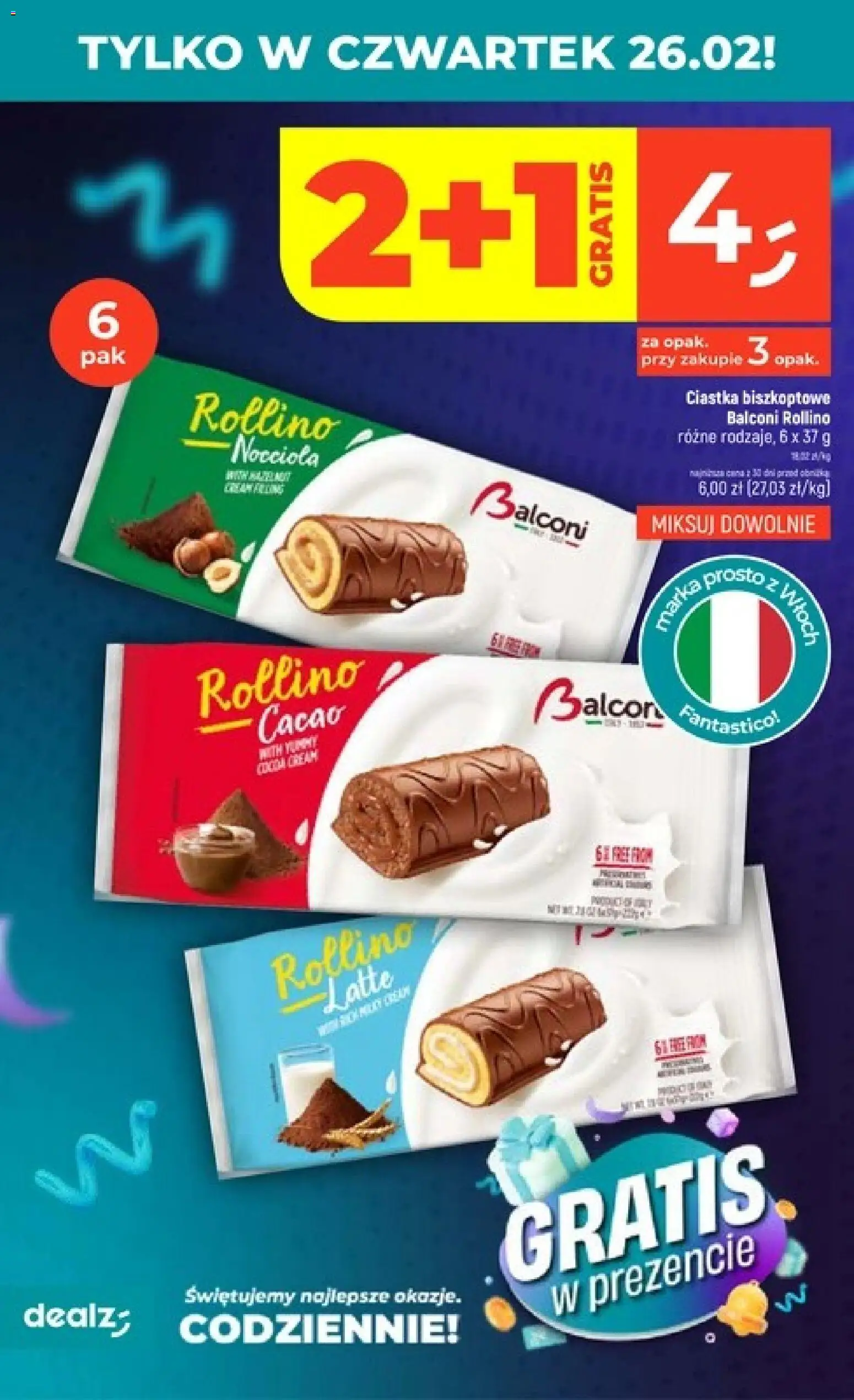 Dealz Gazetka - Świętujemy najlepsze okazje od 26.02.2026 | Strona: 2 | Produkty: Ciastka