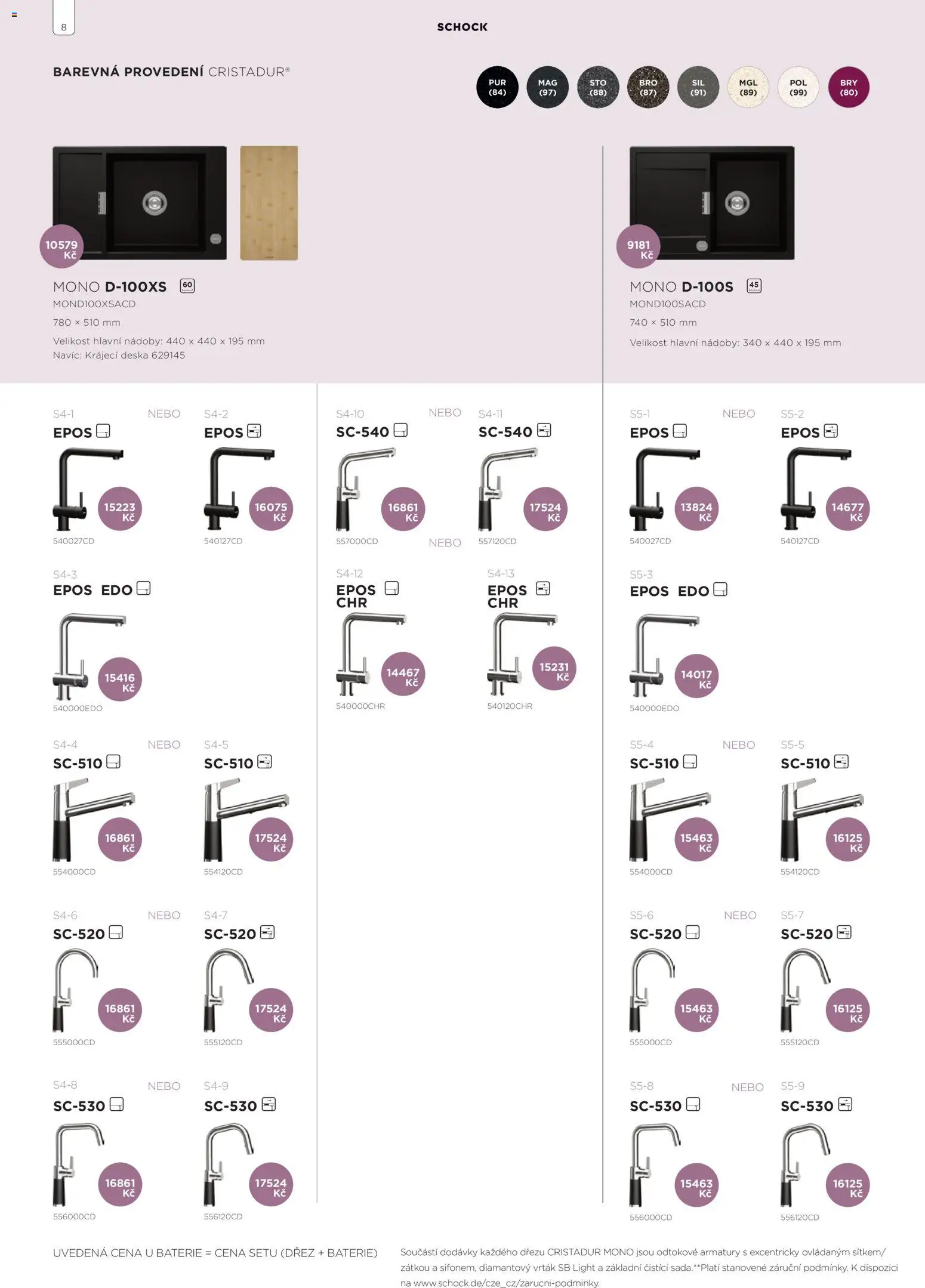 Möbelix leták - Shock od 01.01.2026 | Strana: 8 | Produkty: Dřez, Baterie