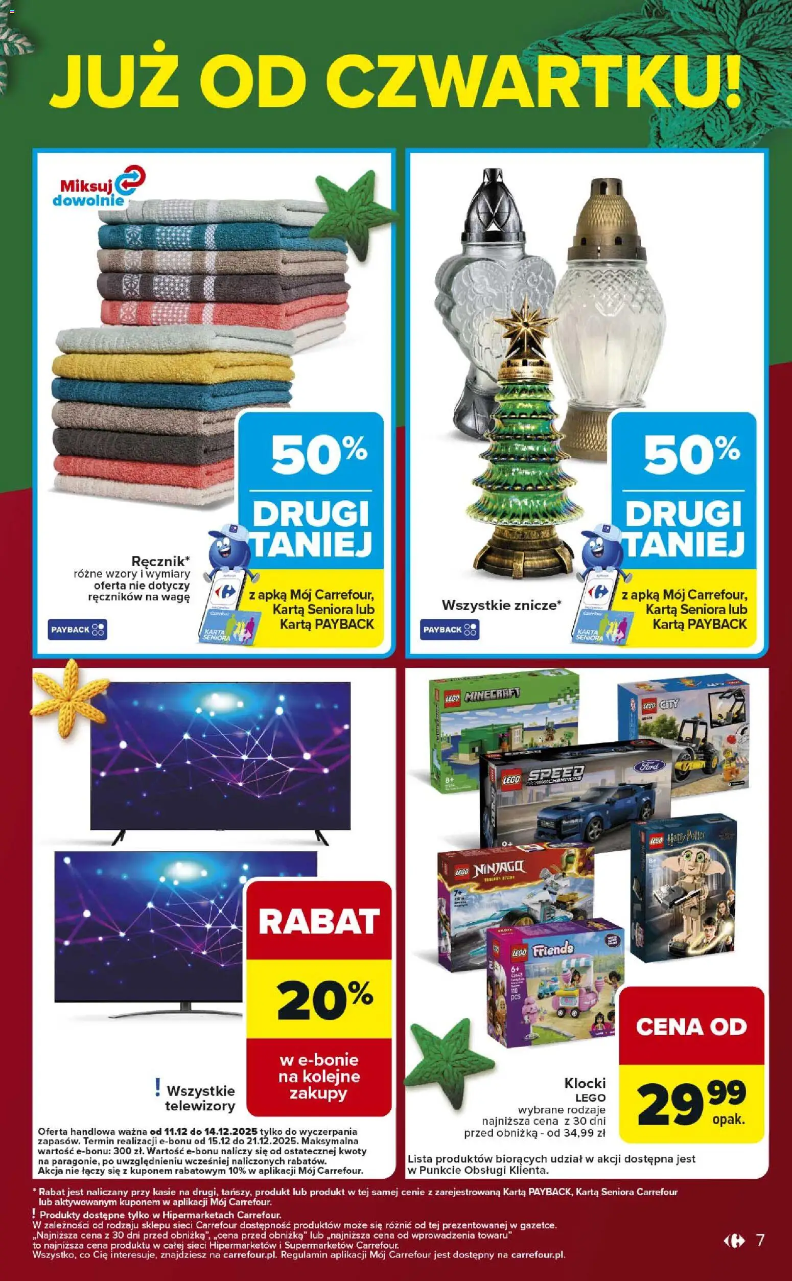 Carrefour Gazetka - Weekend okazji już od czwartku od 11.12.2025 | Strona: 7 | Produkty: Karta, Lego