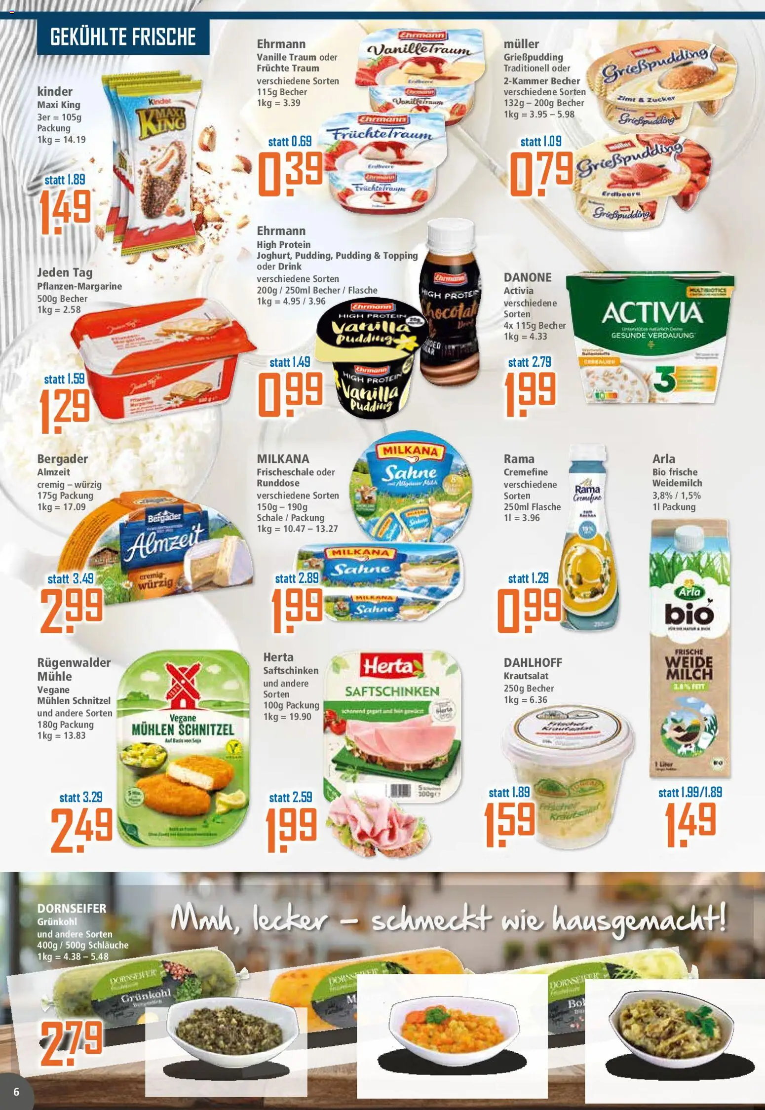 Klaas & Kock Prospekt 	 – gültig ab 19.01.2026 | Seite: 6 | Produkte: Mühle, Rama, Milkana, Pudding
