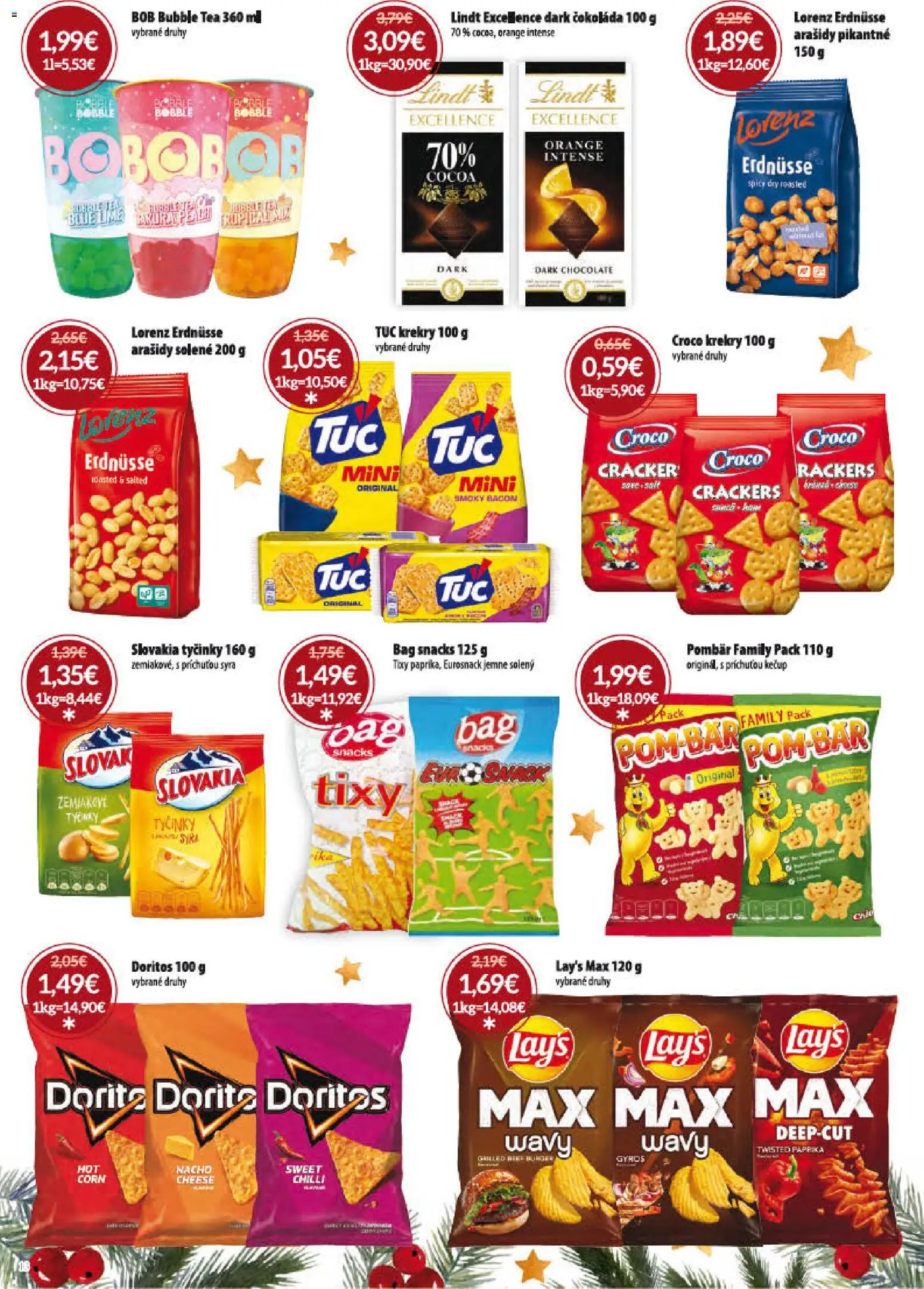 Nové Nitrazdroj akcie – leták je platný od 15.12.2025 | Strana: 13 | Produkty: Chilli, Lindt, Čokoláda, Kečup