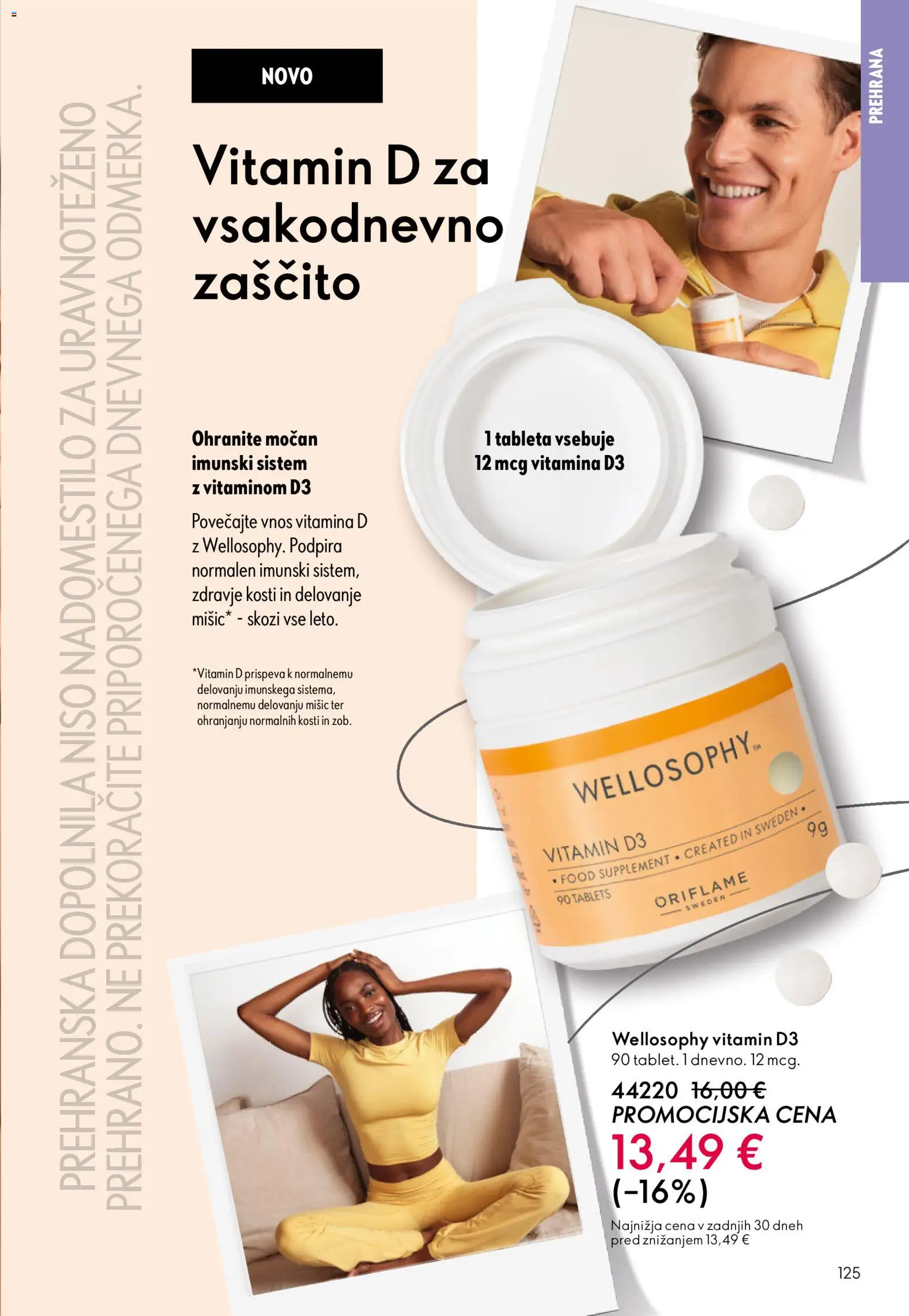 Novi Oriflame katalog ponudbe – veljaven od 19.11.2025 | Stran: 125 | Izdelki: Prehranska dopolnila