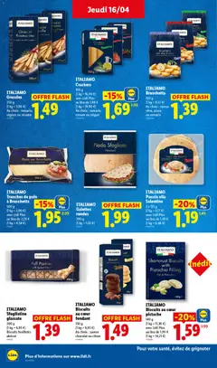 LIDL - Prévisualisation de ITALIAMO Crackers, 100 g, Au choix: romarin, tomate ou origan valide à partir de 16.04.2026 | Page: 22