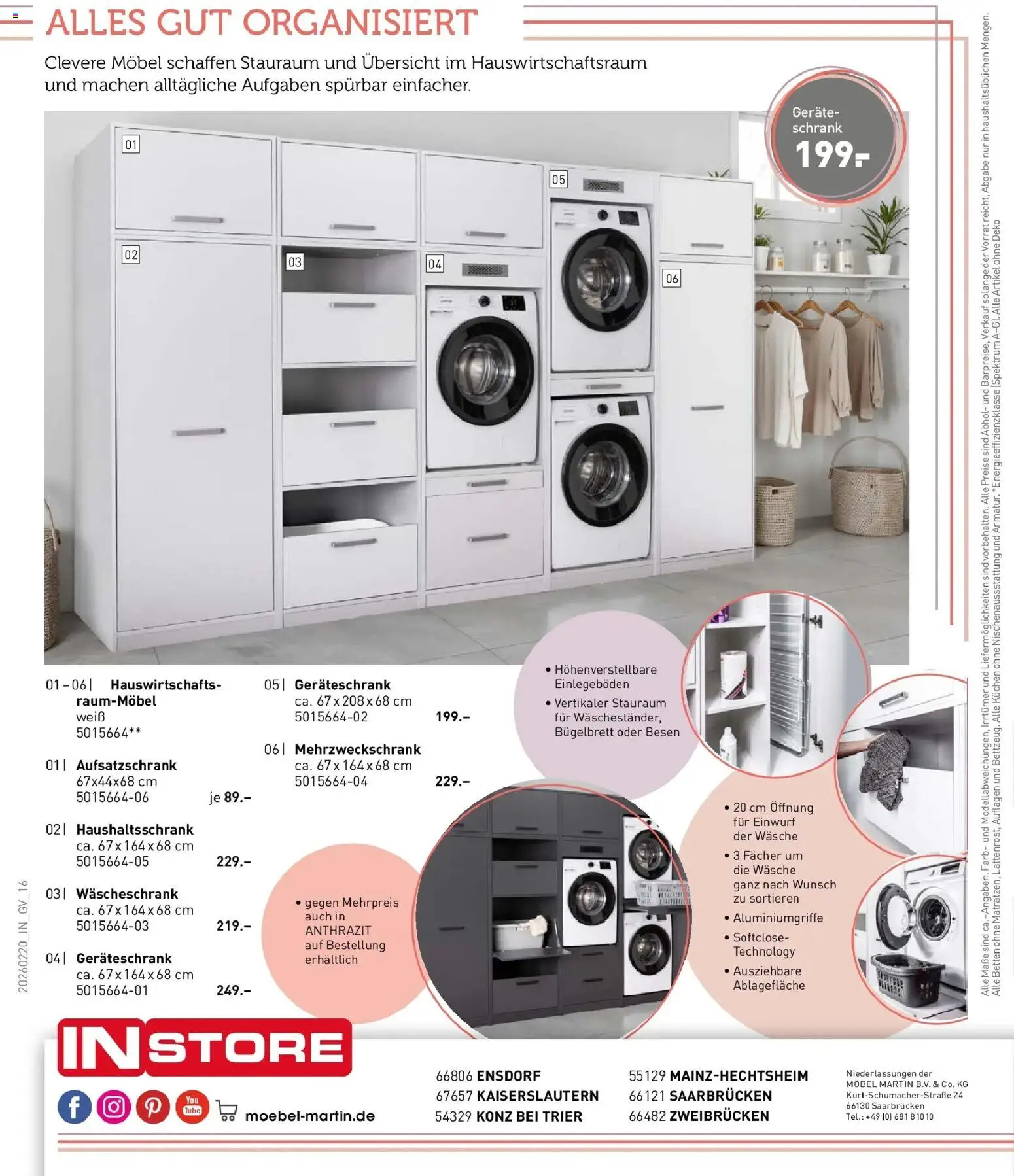 Möbel Martin Prospekt 	 – gültig ab 20.02.2026 | Seite: 16 | Produkte: Schrank, Kuchen