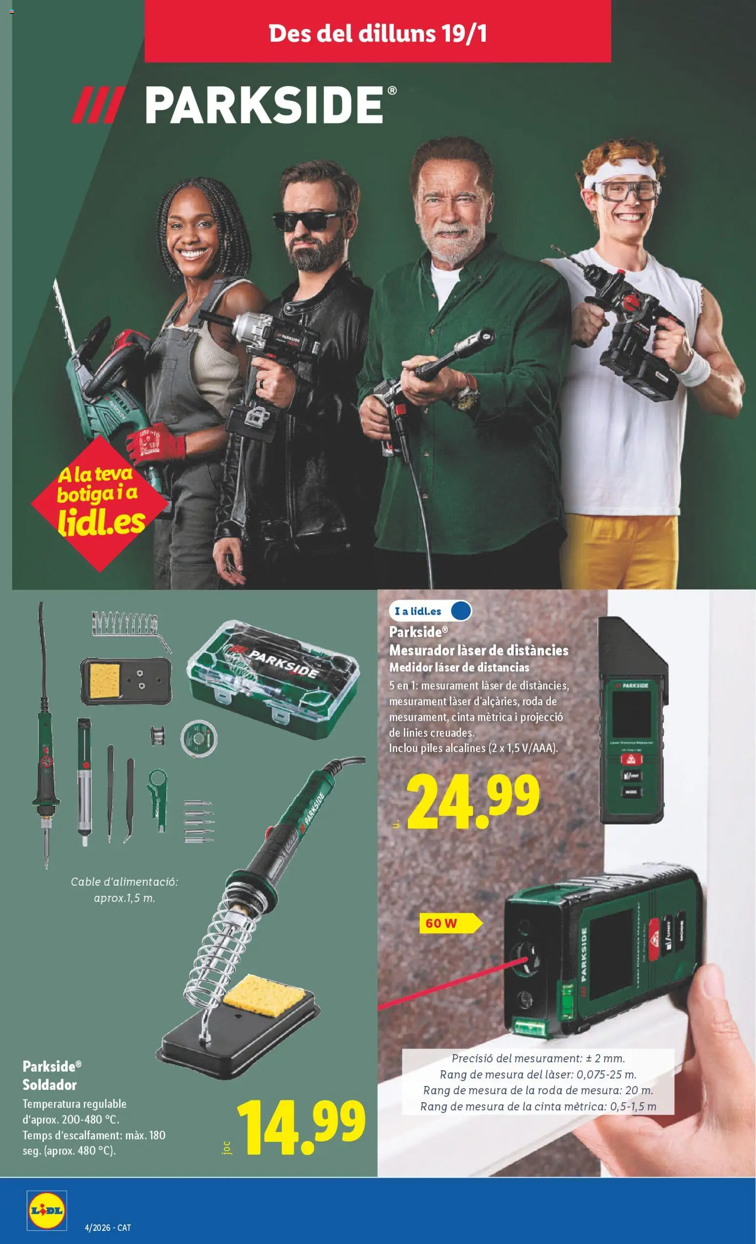 Lidl folleto de bazar │ válido desde el 19.01.2026 | Página: 8 | Productos: Cable