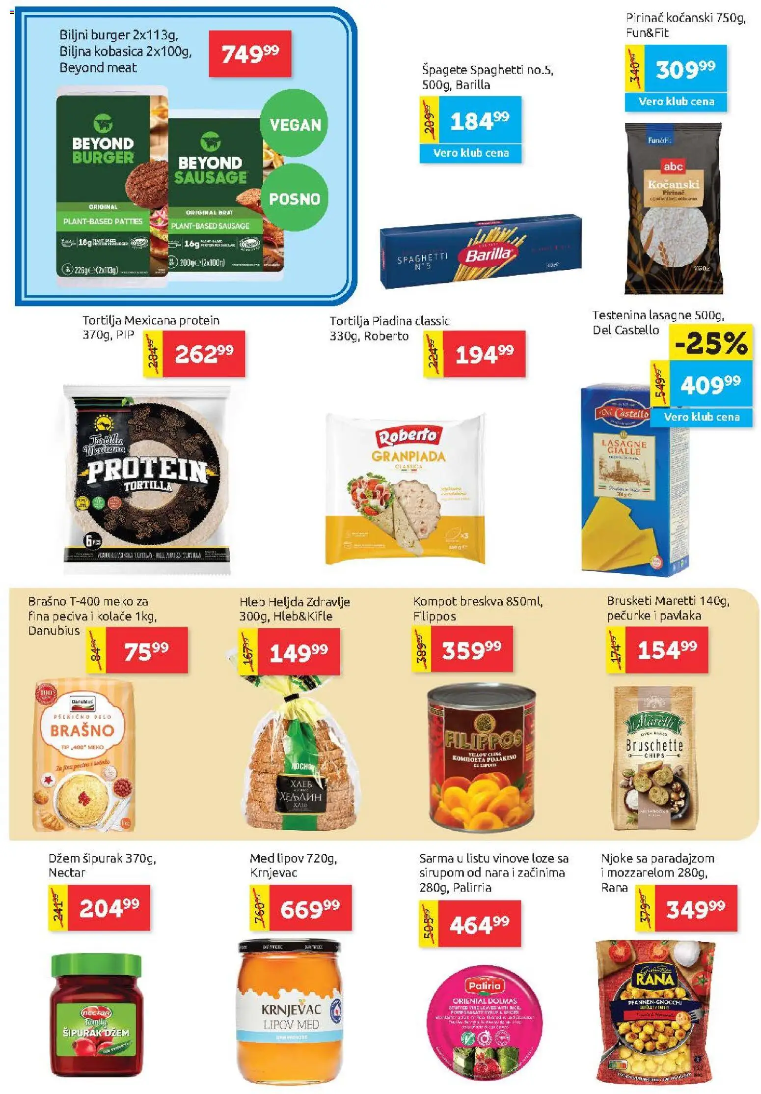 SuperVERO katalog - važi od 19.03.2026 | Strana: 10 | Proizvode: Dzem, Njoke, Hleb, Kobasica