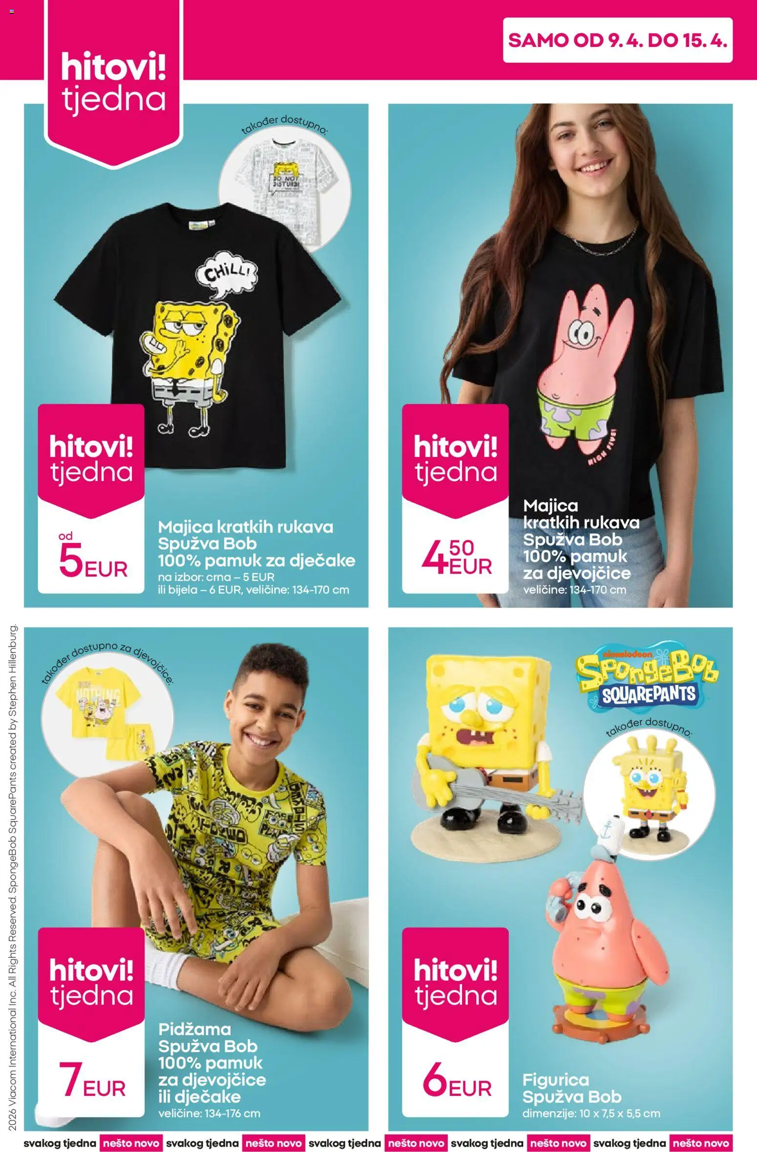 Pepco katalog | vrijedi od 09.04.2026 | Stranica: 4 | Proizvodi: Spužva, Majica, Pidžama