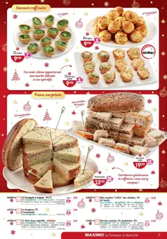 Maximo - Prévisualisation de Maximo catalogue valide à partir de 21.11.2025 | Page: 7 | Produits: Pain surprise, Jambon Cru, Escargots, Saumon