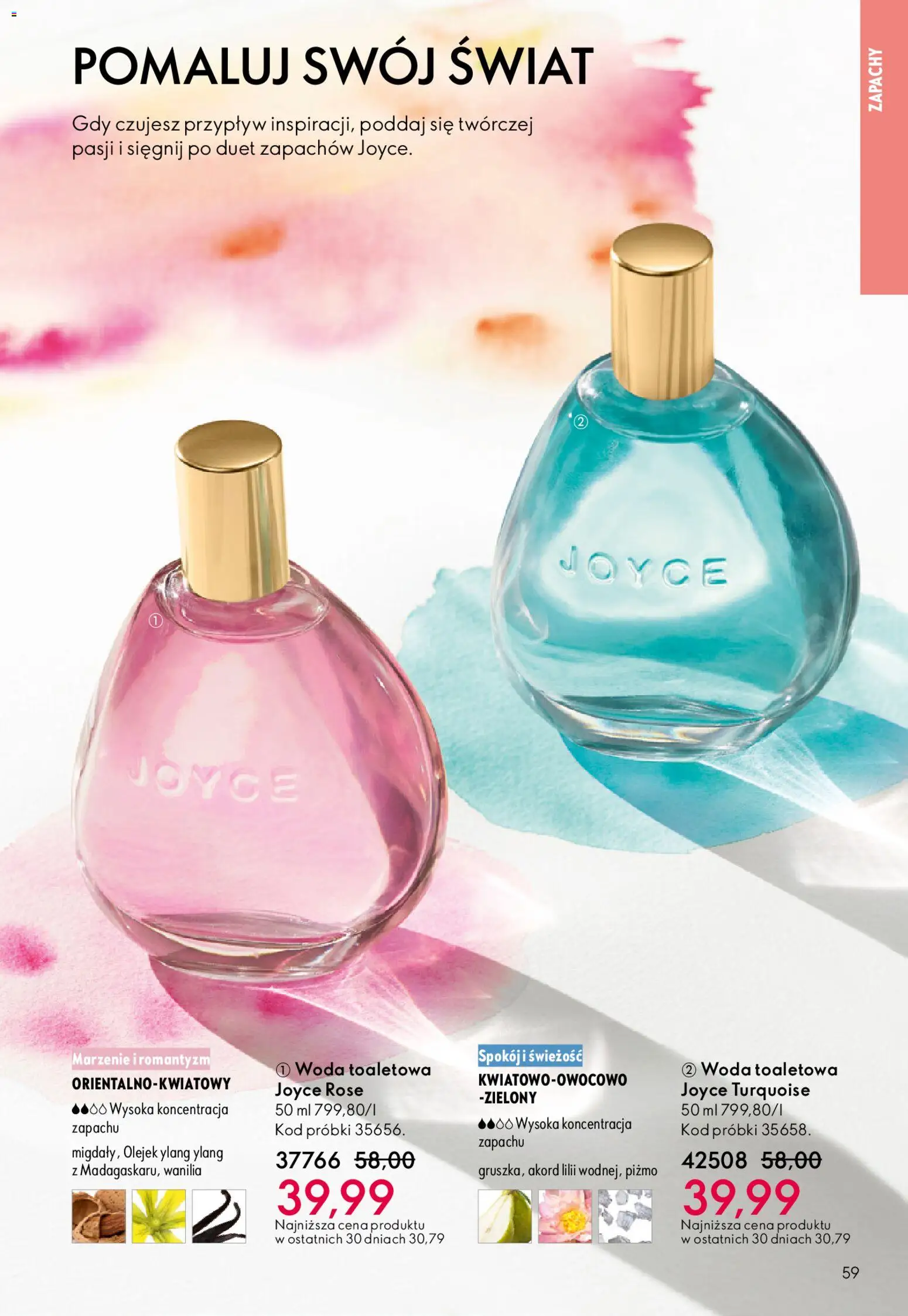 Oriflame Katalog 2 2026 od 21.01.2026 | Strona: 59 | Produkty: Woda toaletowa, Woda