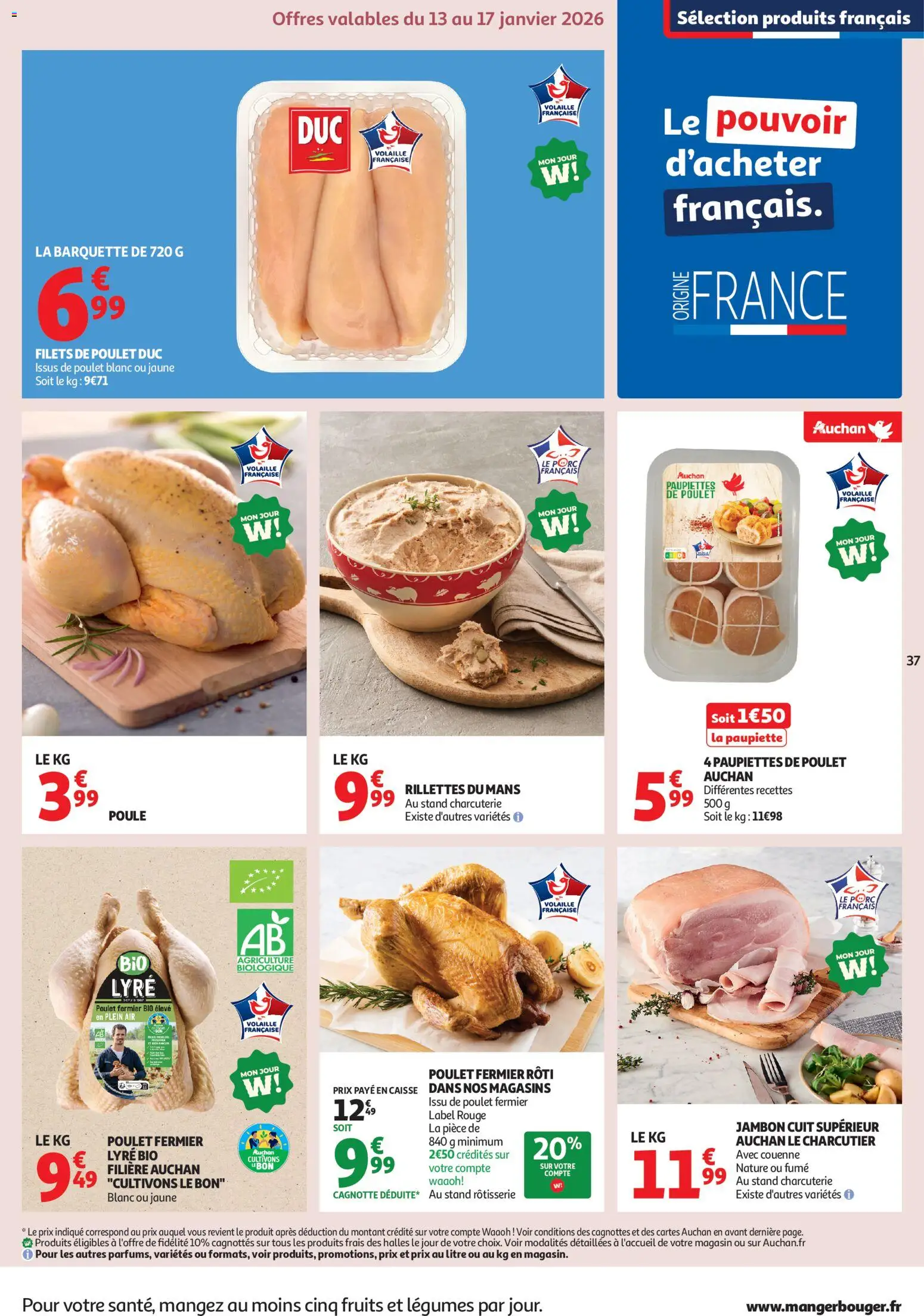 {H1} | Page: 37 | Produits: Volaille, Jambon, Porc