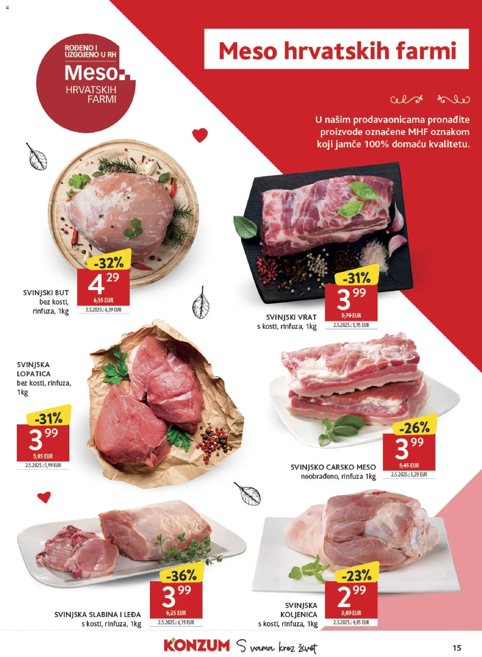 Konzum HR akciós ujság - amely érvényes a következő dátumtól: 15.04.2026 | Oldal: 15